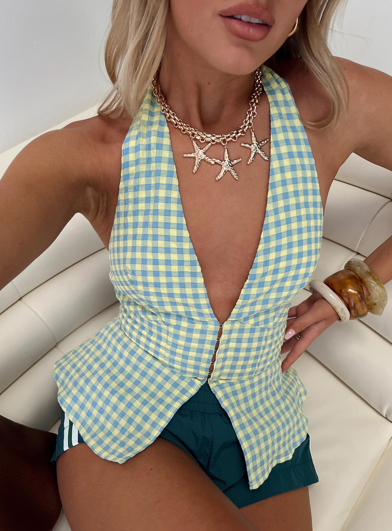 Becci Halter Top Multi、mySite、solidvoid