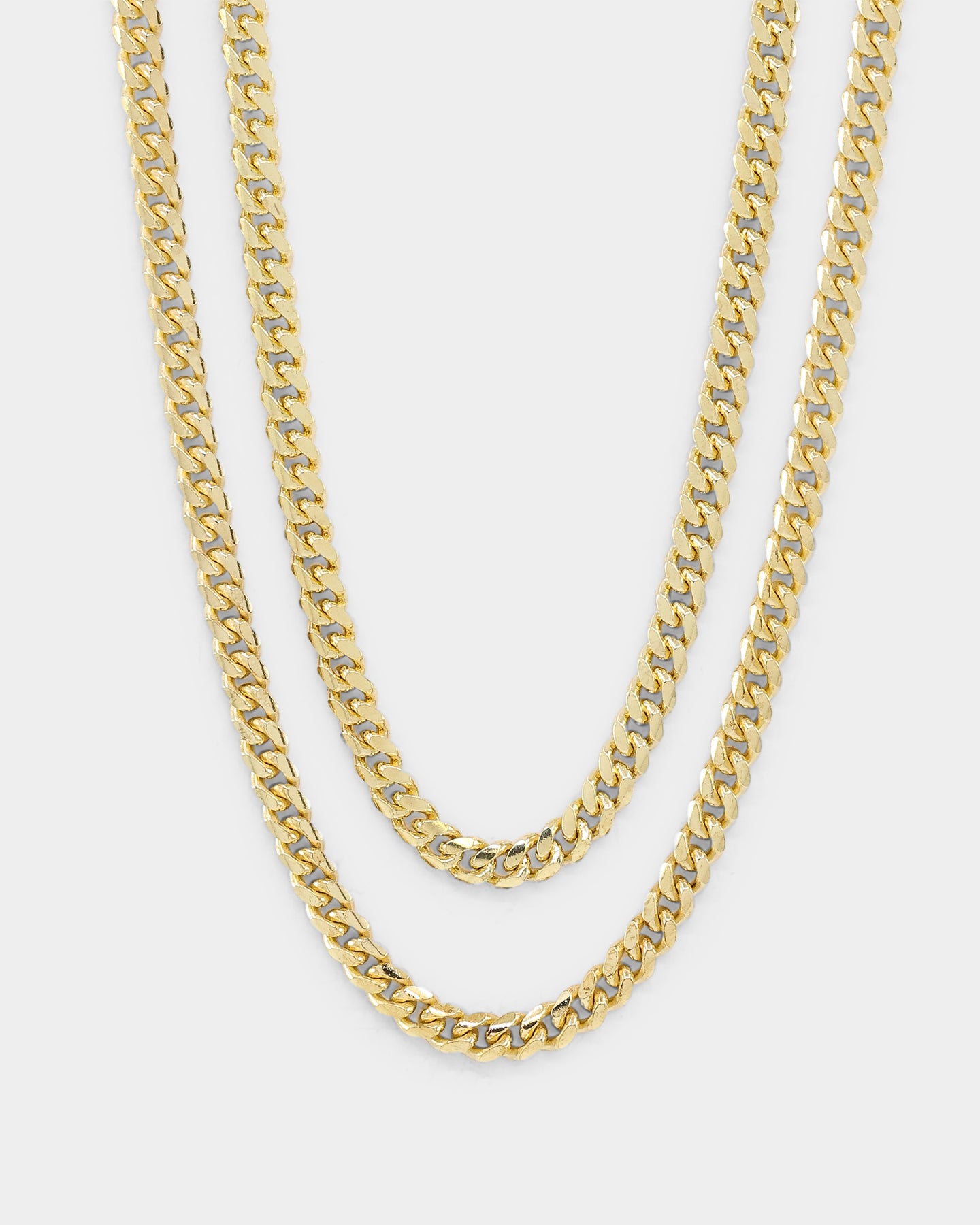 House Of Auric 5mm Cuban Chain Set 18K Gold Vermeil、mySite、zt4zffjzw