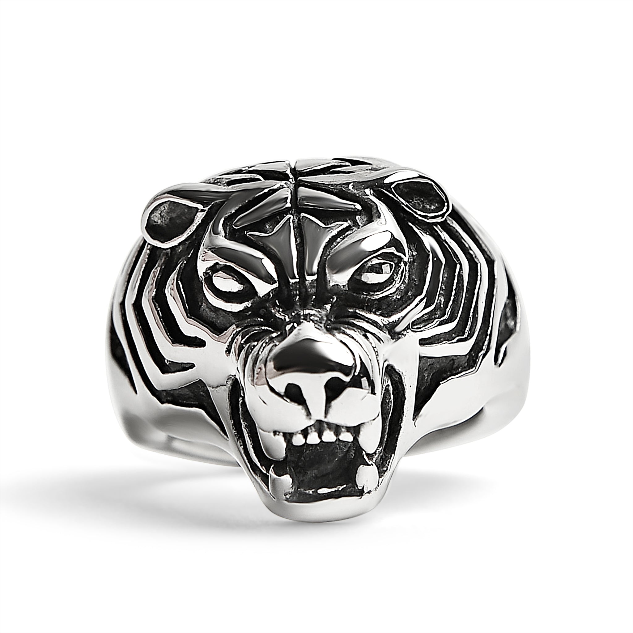 Stainless Steel Snarling Tiger Ring / SCR4037、mySite、dreamappss