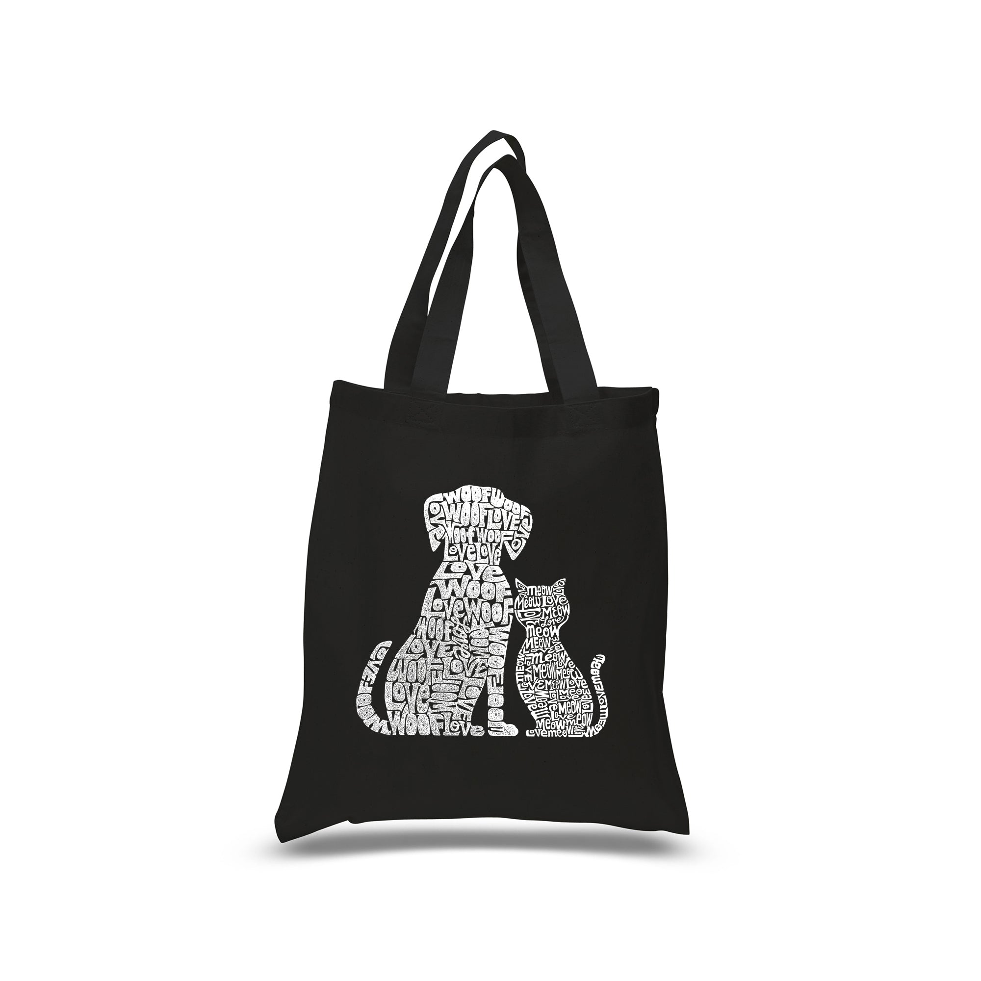 Small Word Art Tote Bag - Dogs and Cats、mySite、camillekostekn