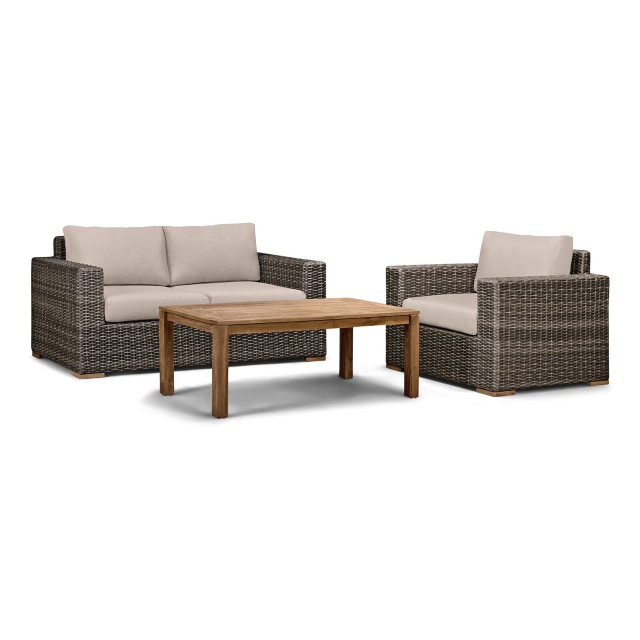 Dune Teak 3 Piece Loveseat Set、mySite、neckold