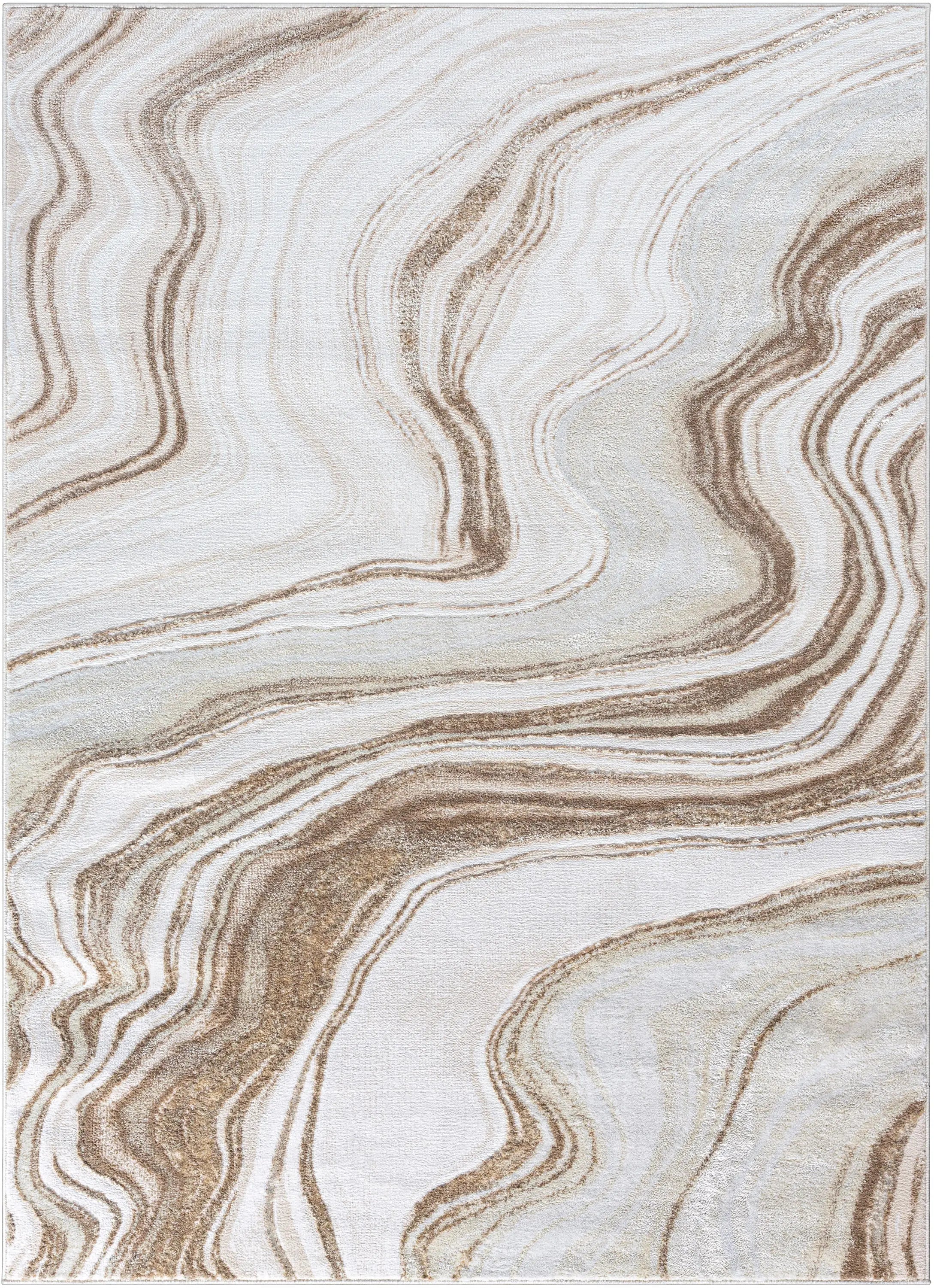 Warren Retro Abstract Waves Glam Rug、mySite、gigharbornorthrealestate