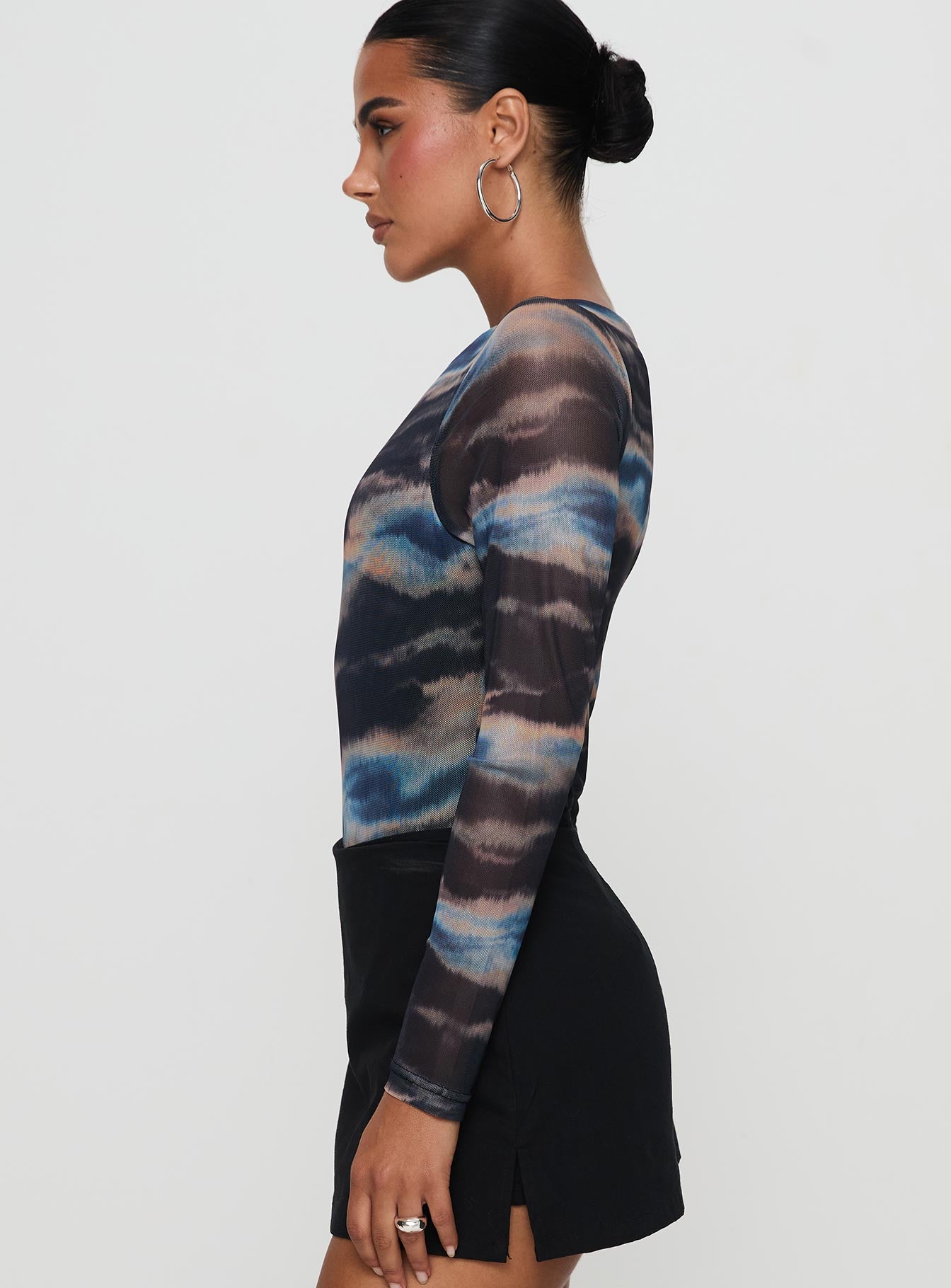 Agate Long Sleeve Bodysuit Multi、mySite、solidvoid
