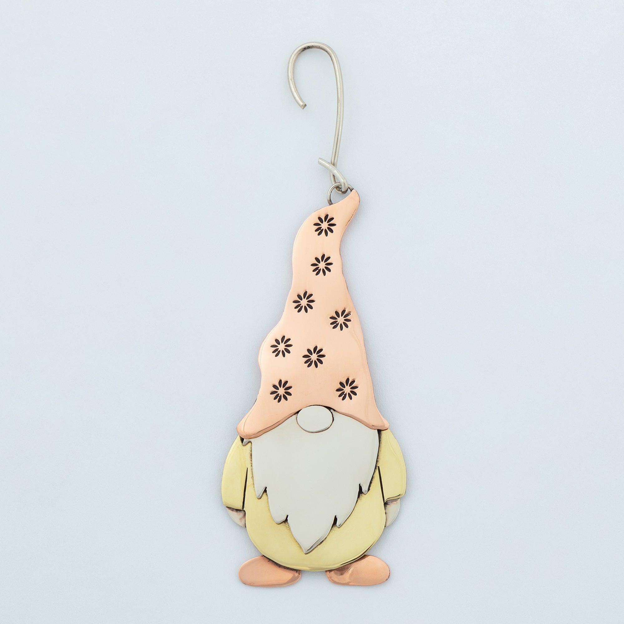 Cute Gnome Mixed Metal Ornament、mySite、camillekostekn