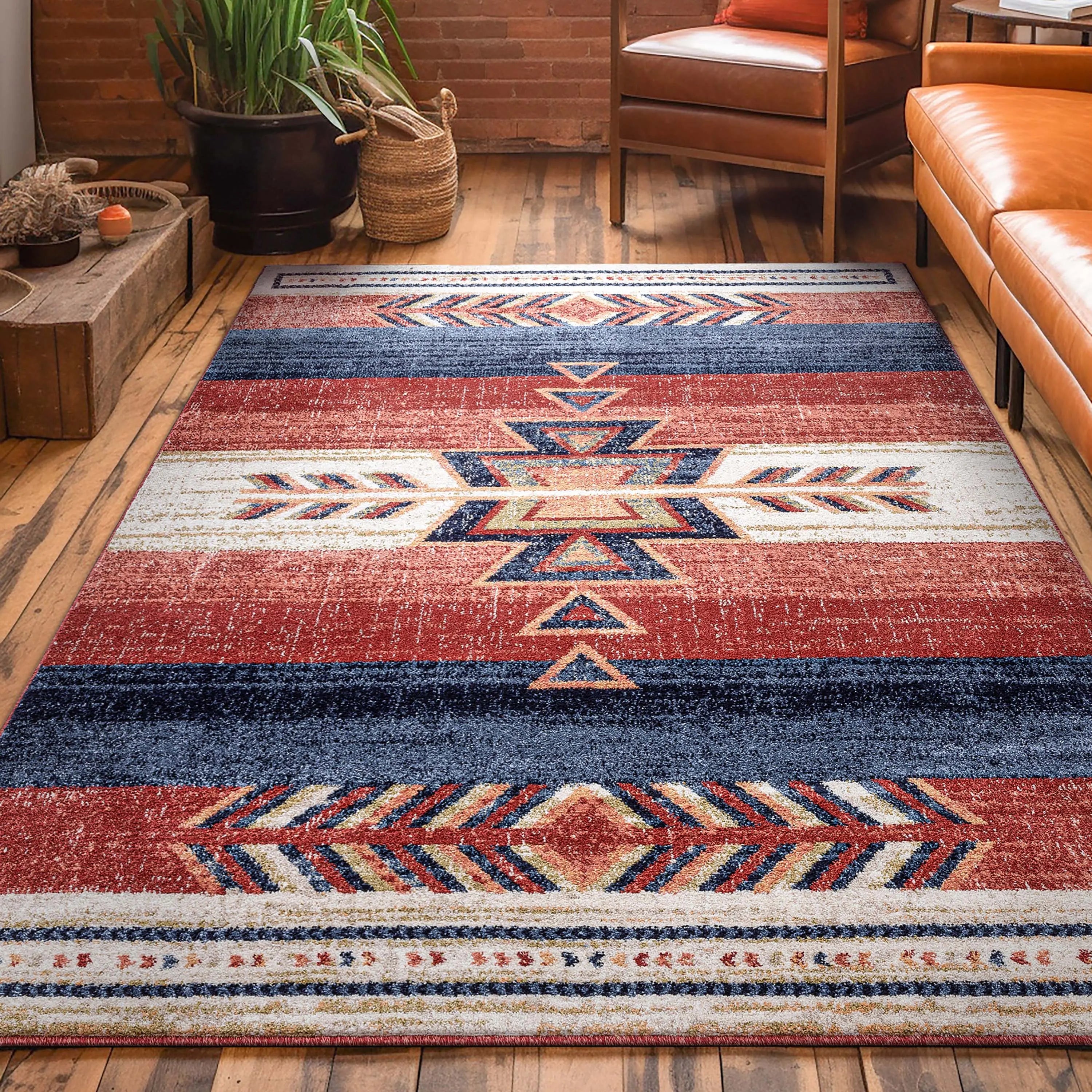Dustin Southwestern Tribal Medallion Crimson Rug、mySite、gigharbornorthrealestate
