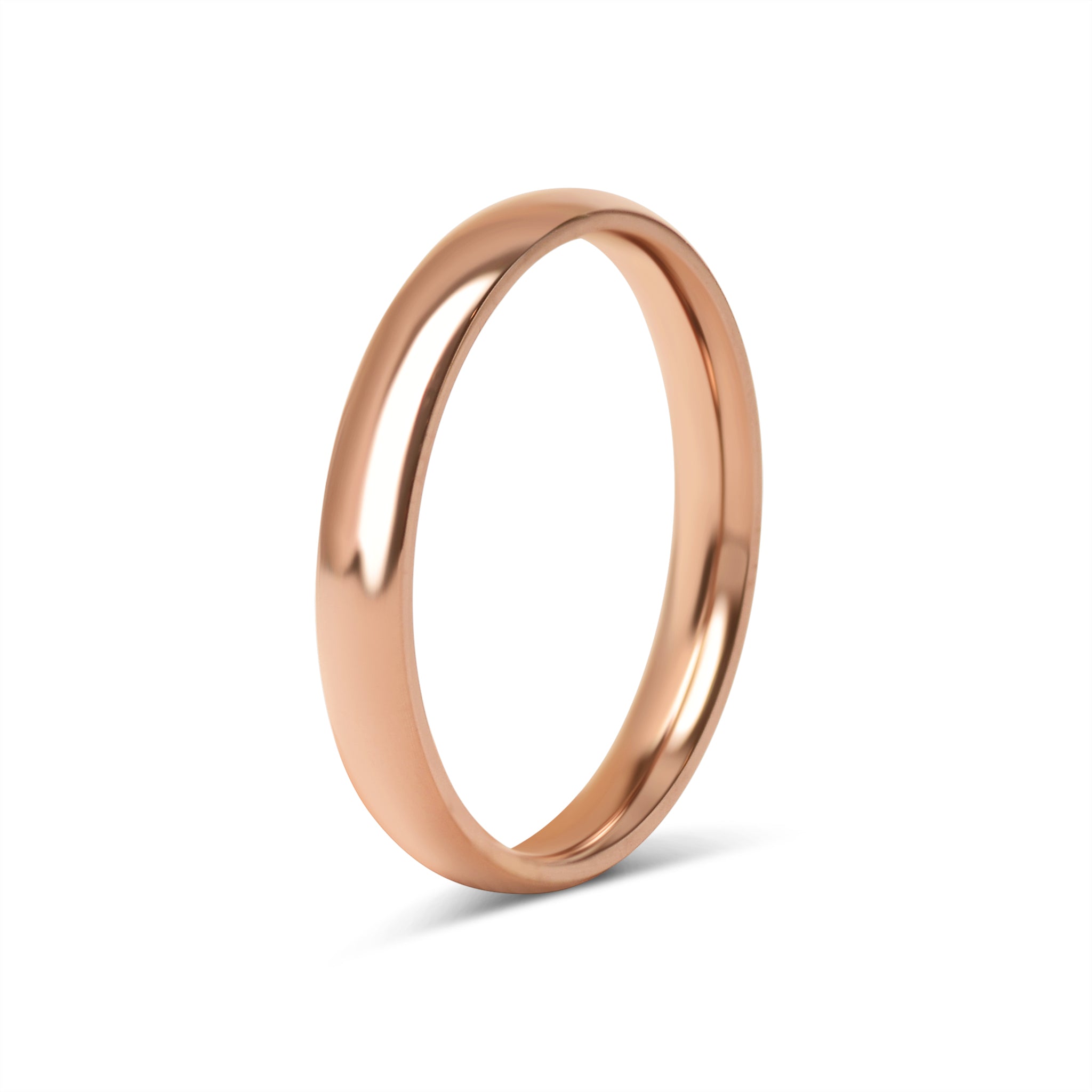 Chocolate Rounded Stainless Steel Blank Ring / CFR7007、mySite、dreamappss