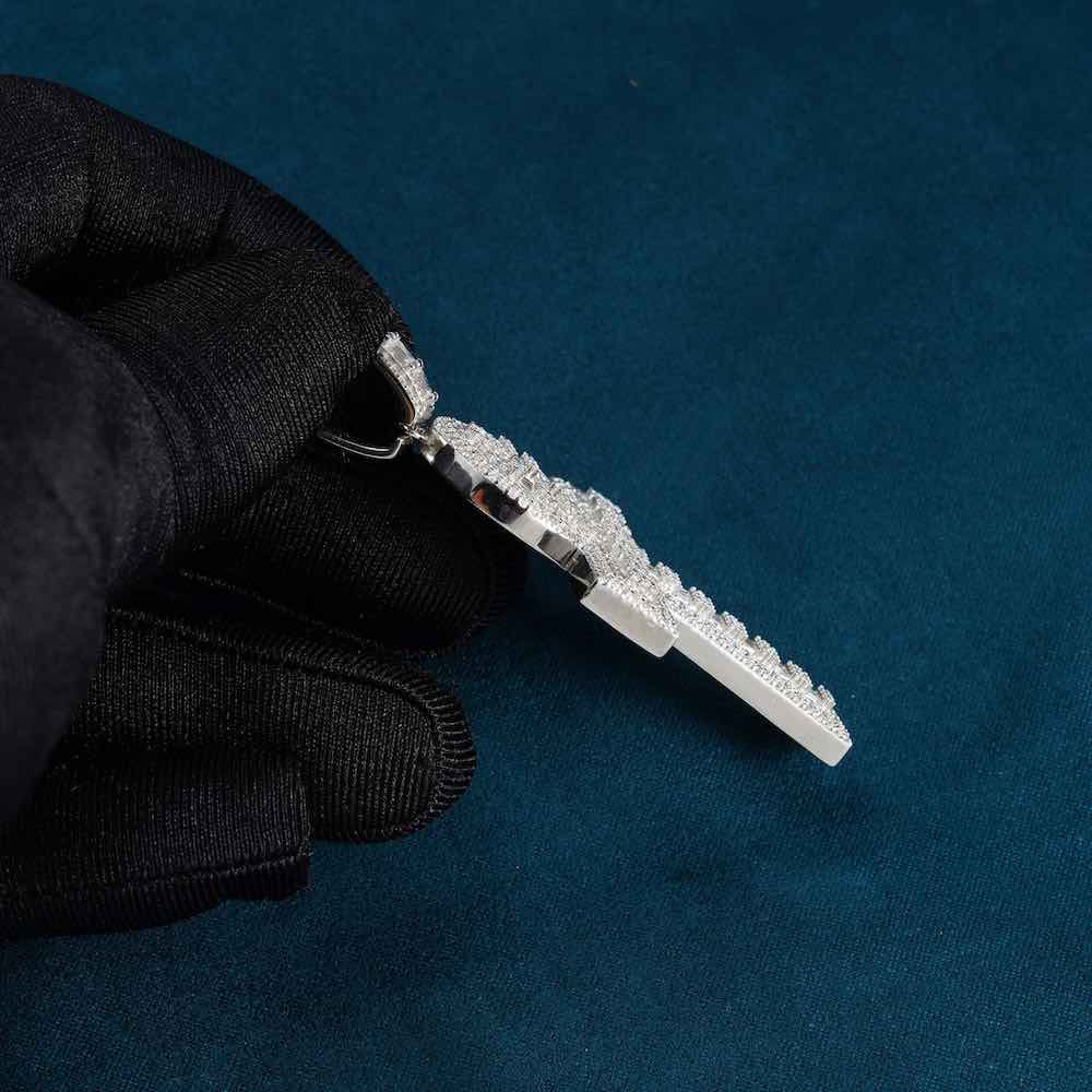 Moissanite Baguette Ankh Pendant 14K Gold、mySite、hinf8tx79