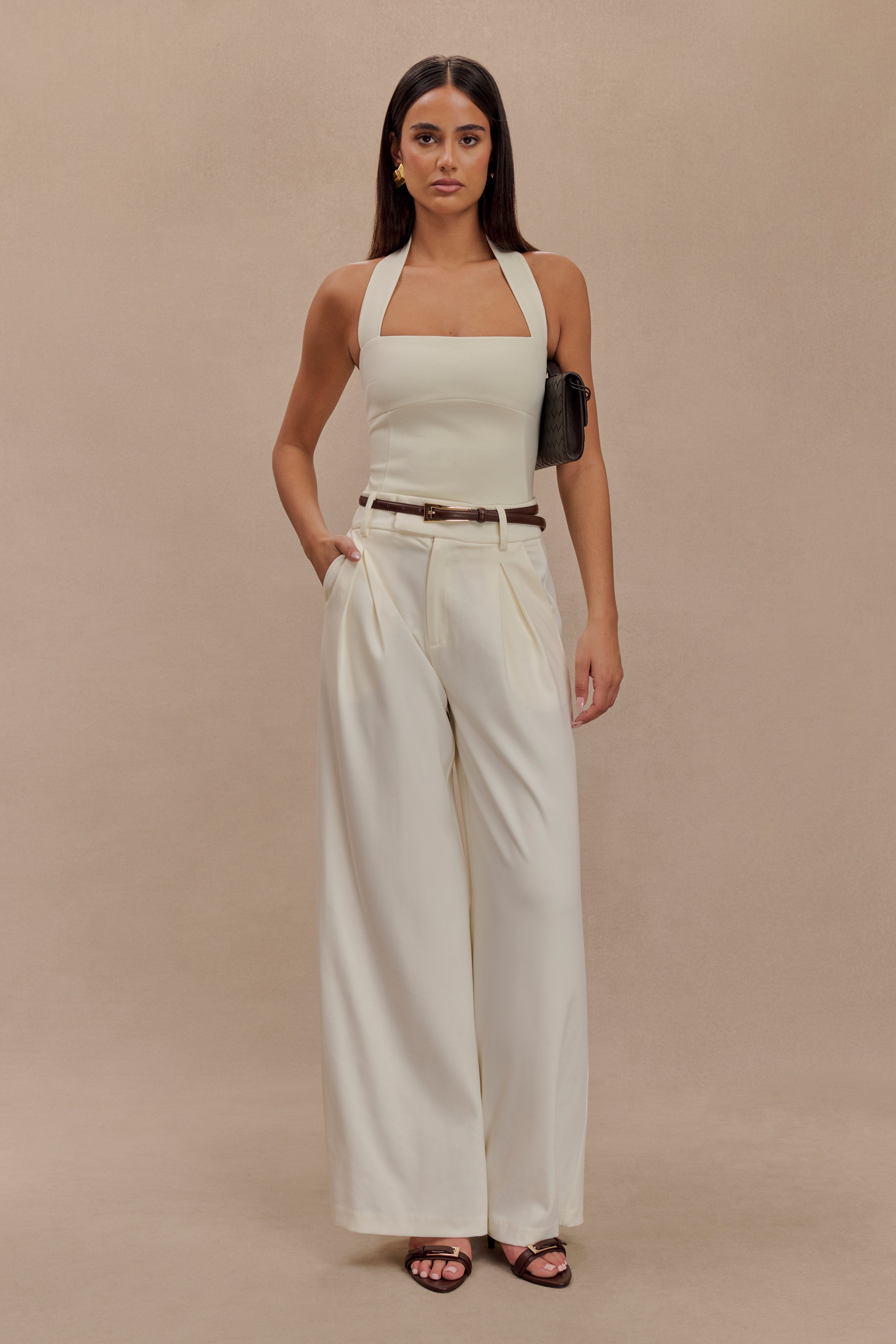 Adrian Belt With Buckle - Chocolate、mySite、solidvoid