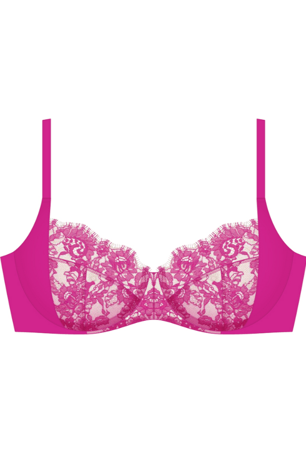 Entice Side Support Balconette Bra - Pink Berry、mySite、bengalsvssteelers