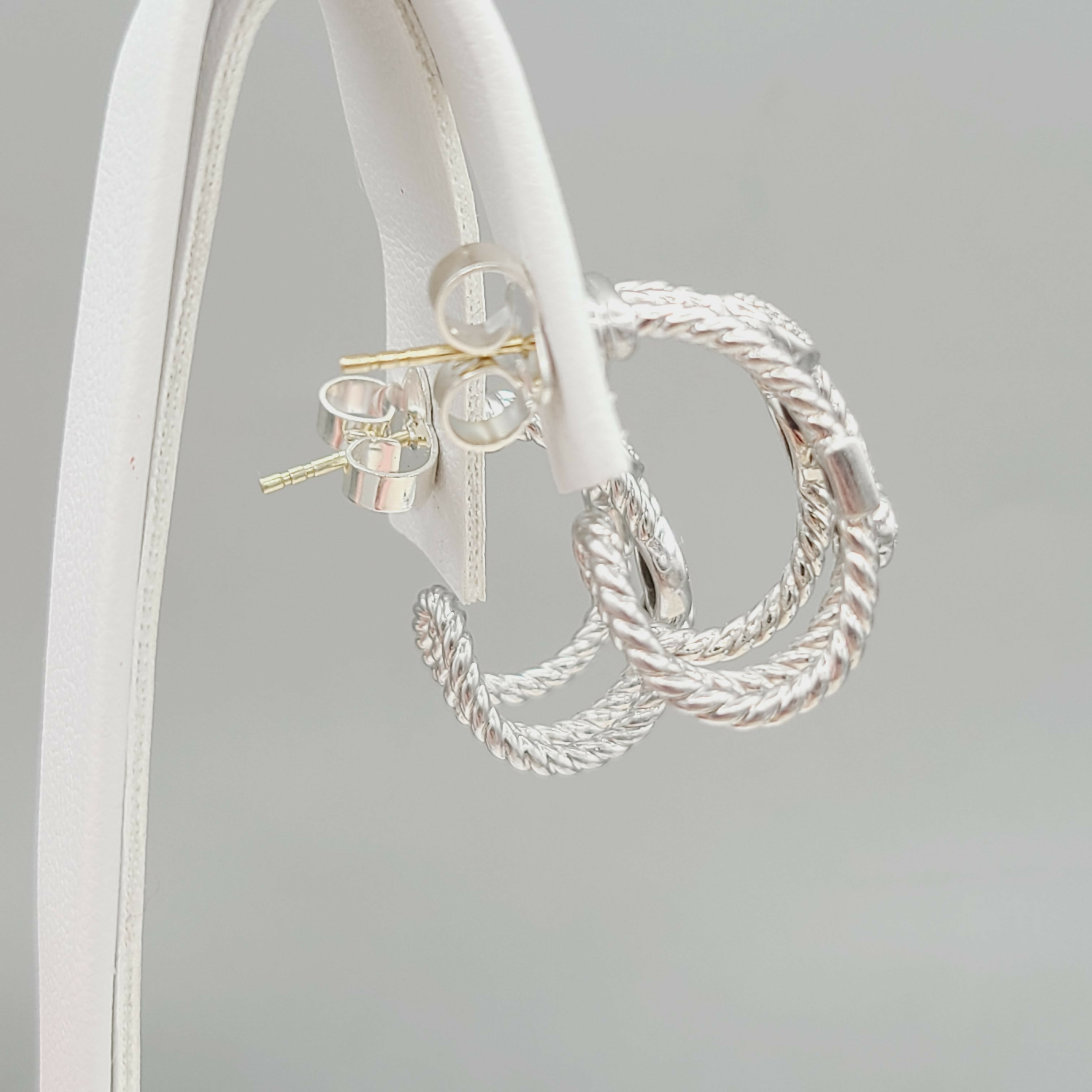 David Yurman Confetti Earrings Three Row with Diamonds、mySite、hinf8tx79