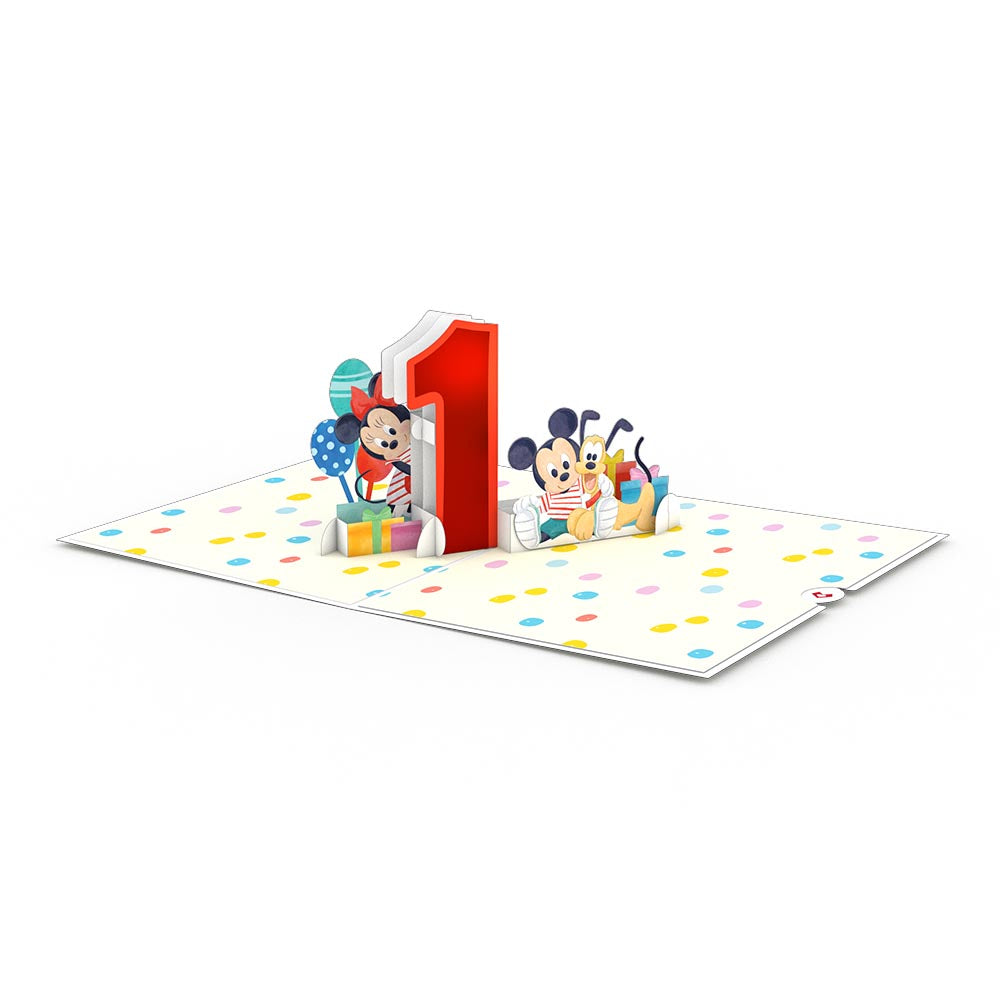 Disney's Mickey and Friends 1st Birthday Pop-Up Card、mySite、solidvoid