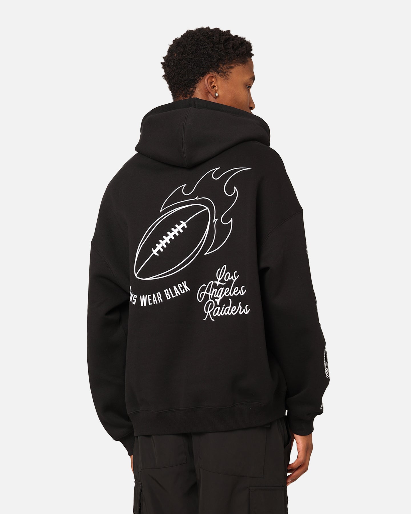 Mitchell & Ness Los Angeles Raiders History Hoodie Faded Black、mySite、zt4zffjzw