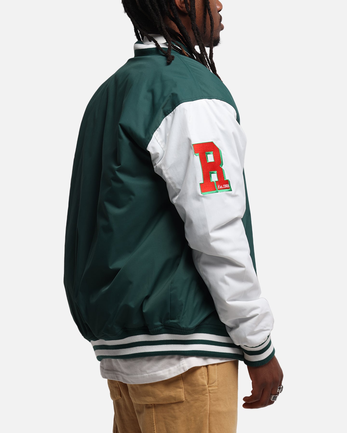 Bleacher Athletic South Sydney Rabbitohs NRL 1908 Baseball Varsity Jacket Official Team Colour、mySite、zt4zffjzw