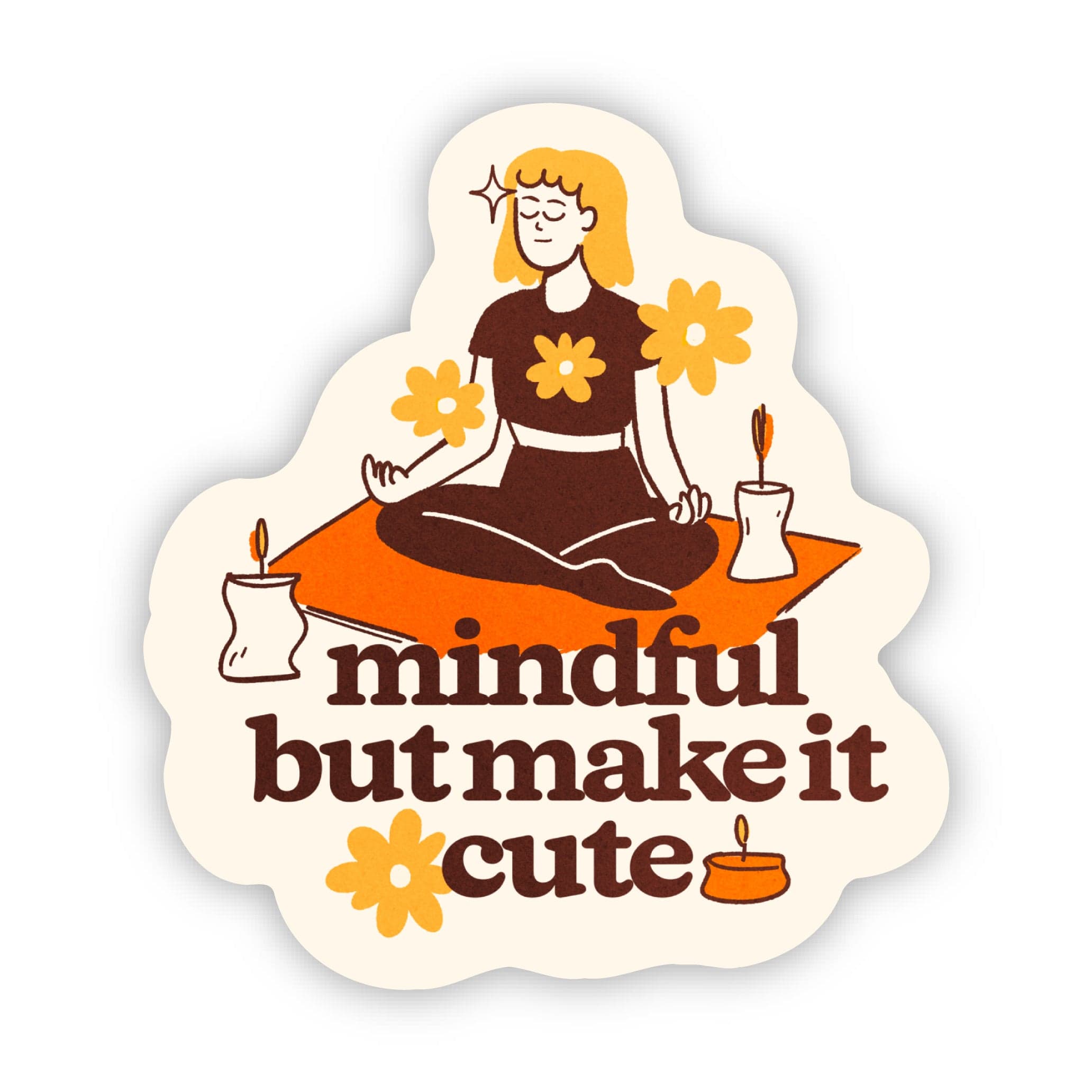  Mindful But Make It Cute Pilates Sticker、mySite、elrpsem3k