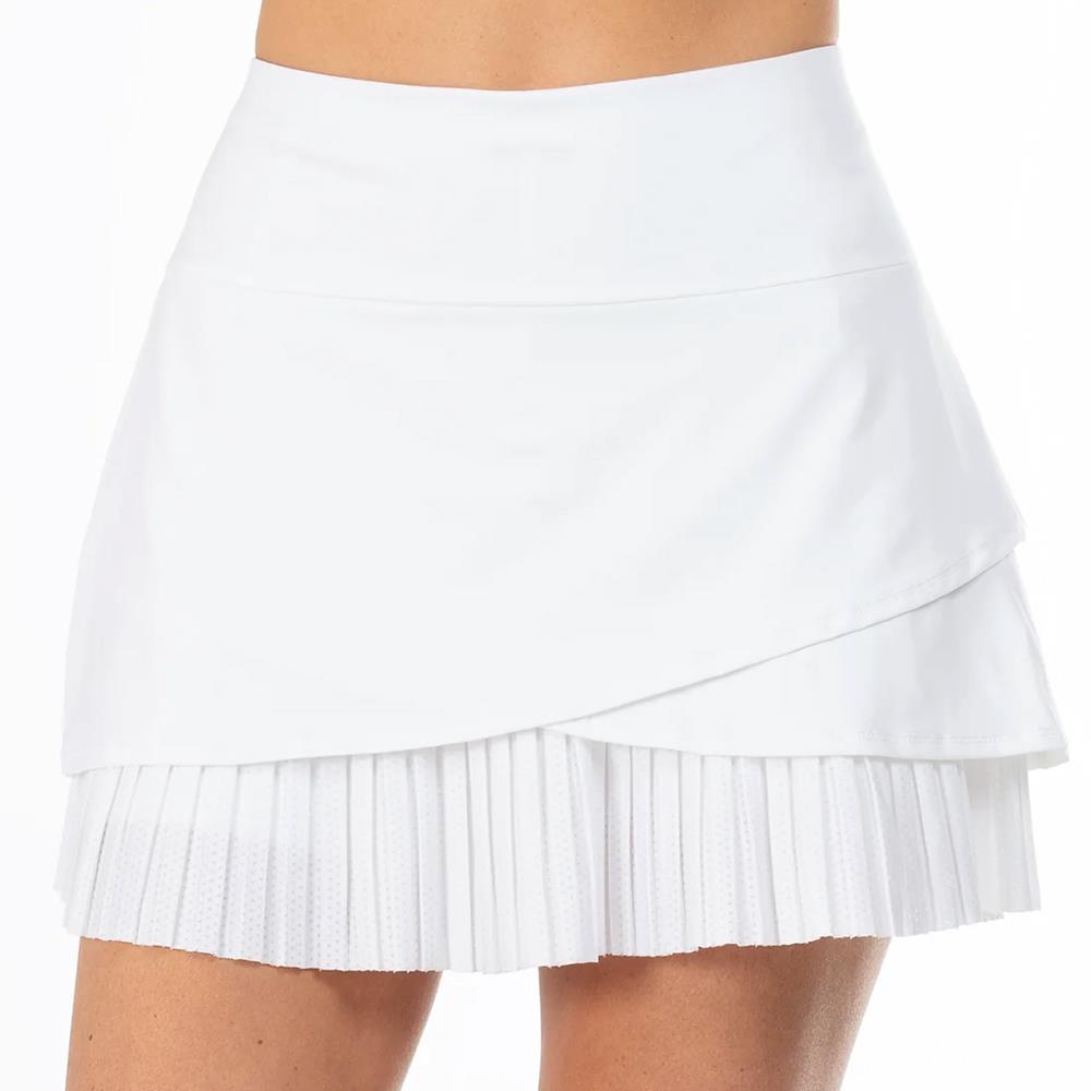 Lucky in Love Women's Essentials All Ball Skort - White、mySite、neckold