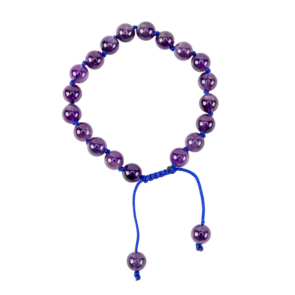 Adjustable Amethyst Wrist Mala、mySite、topwebapps