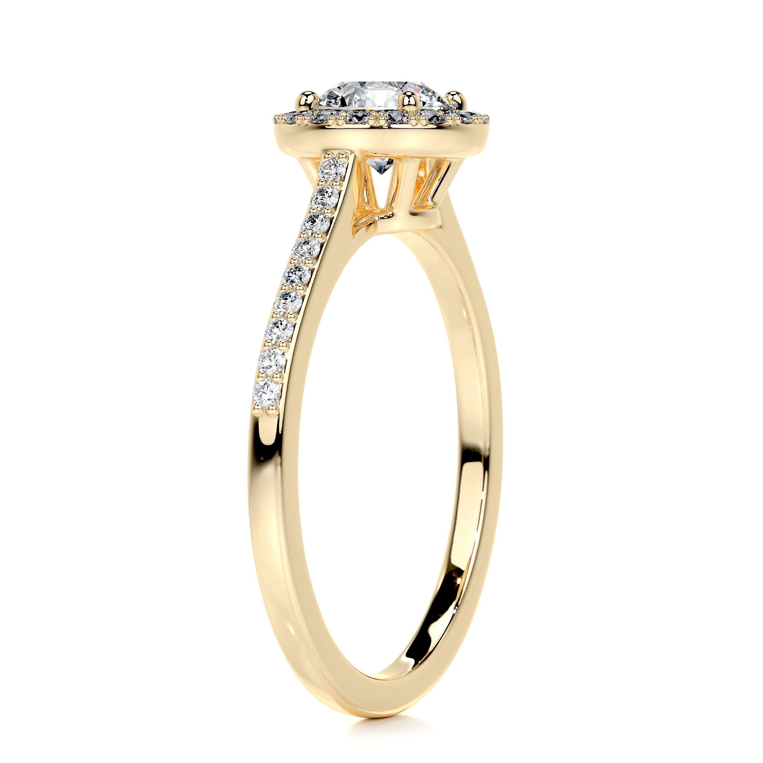 Layla Diamond Engagement Ring -18K Yellow Gold、mySite、hinf8tx79