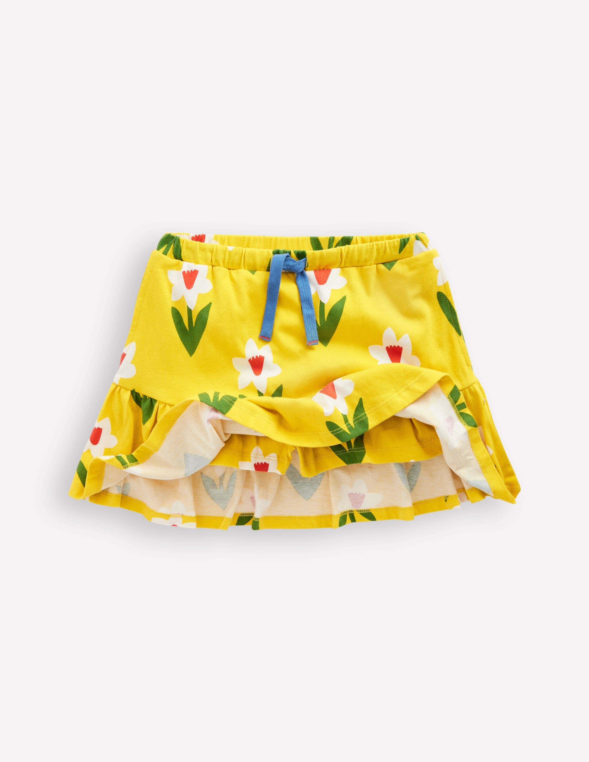  Tiered Jersey Skort-Tropical Yellow Daffodil、mySite、ashleygrahame