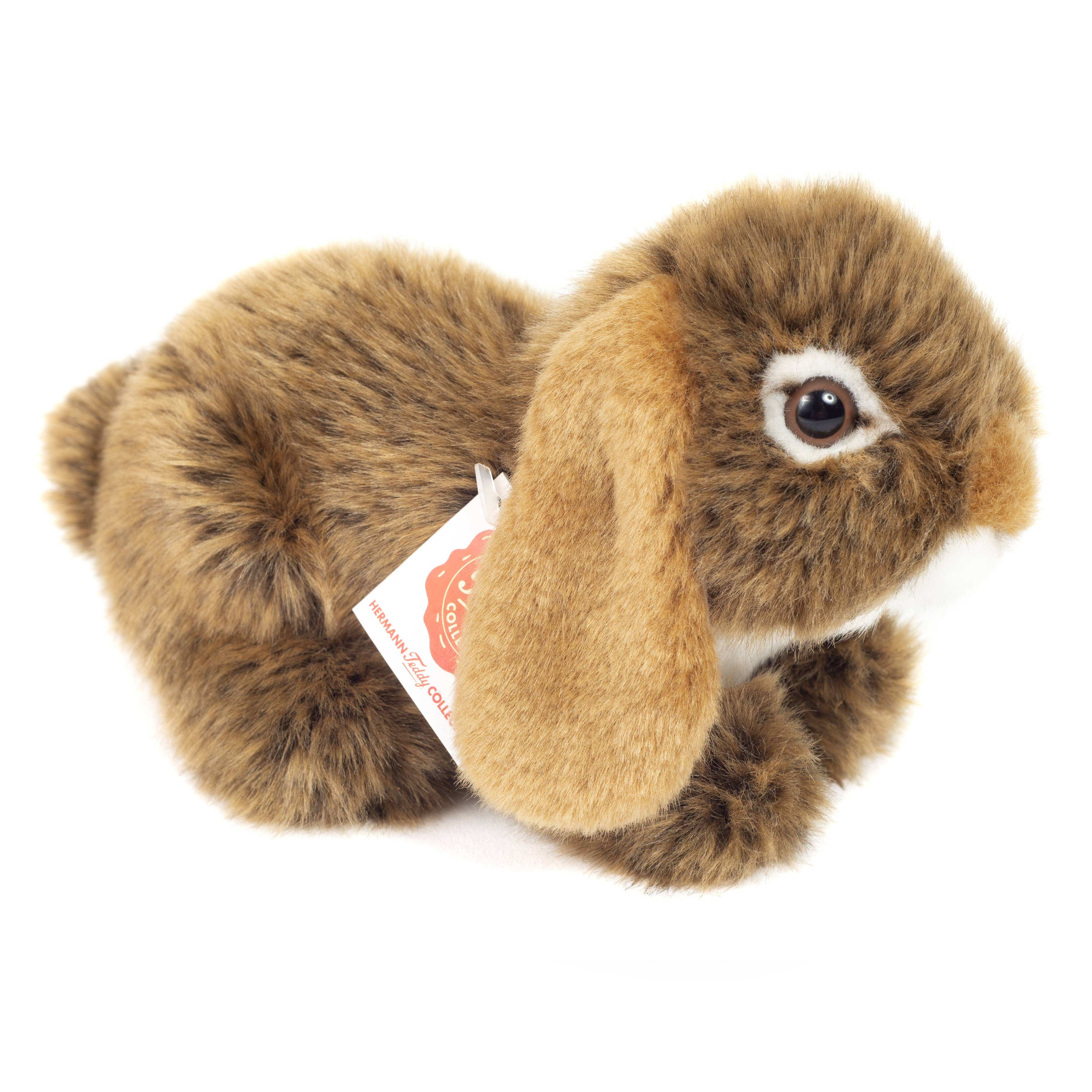 Teddy Hermann - Brown ram rabbit 18 cm - plush toy - soft toy、mySite、g9winljtr