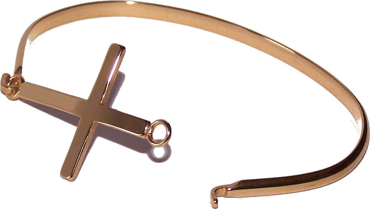 Bracelet gold tone with Cross - 3 Inches side width by 2 Inches vertical width、mySite、topwebapps