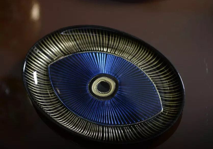 Evil Eye Oval Dish - Dark Blue、mySite、topwebapps