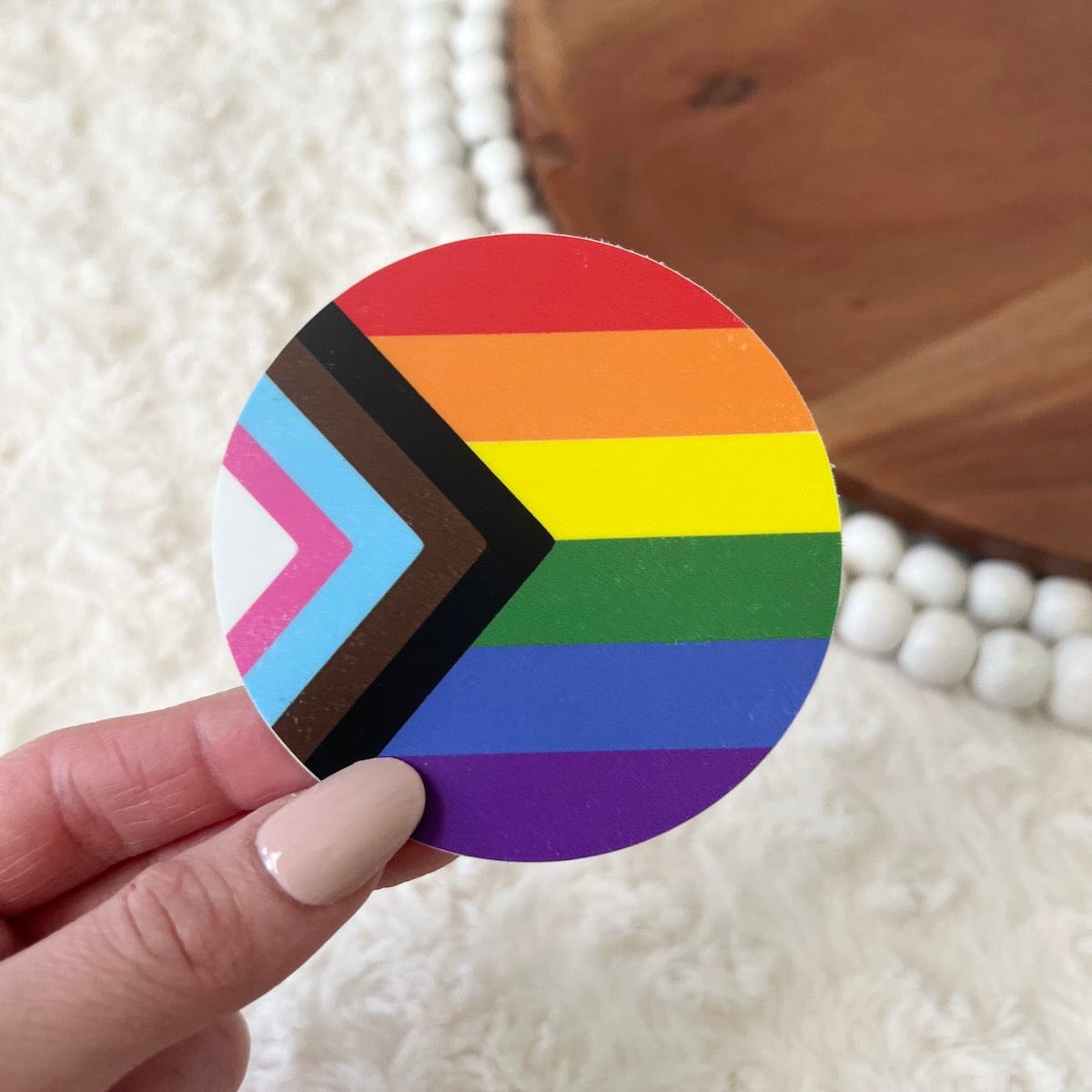  Pride flag circle sticker、mySite、ghnorth