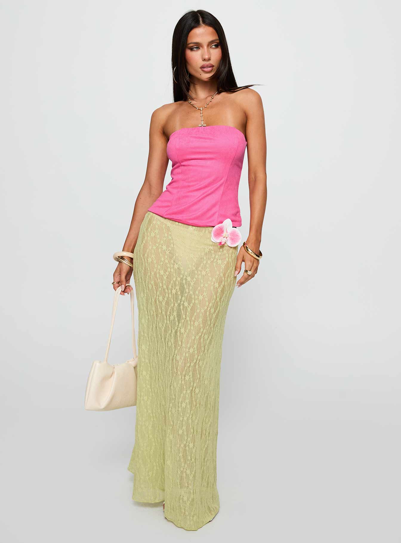 Plotline Strapless Top Pink、mySite、solidvoid