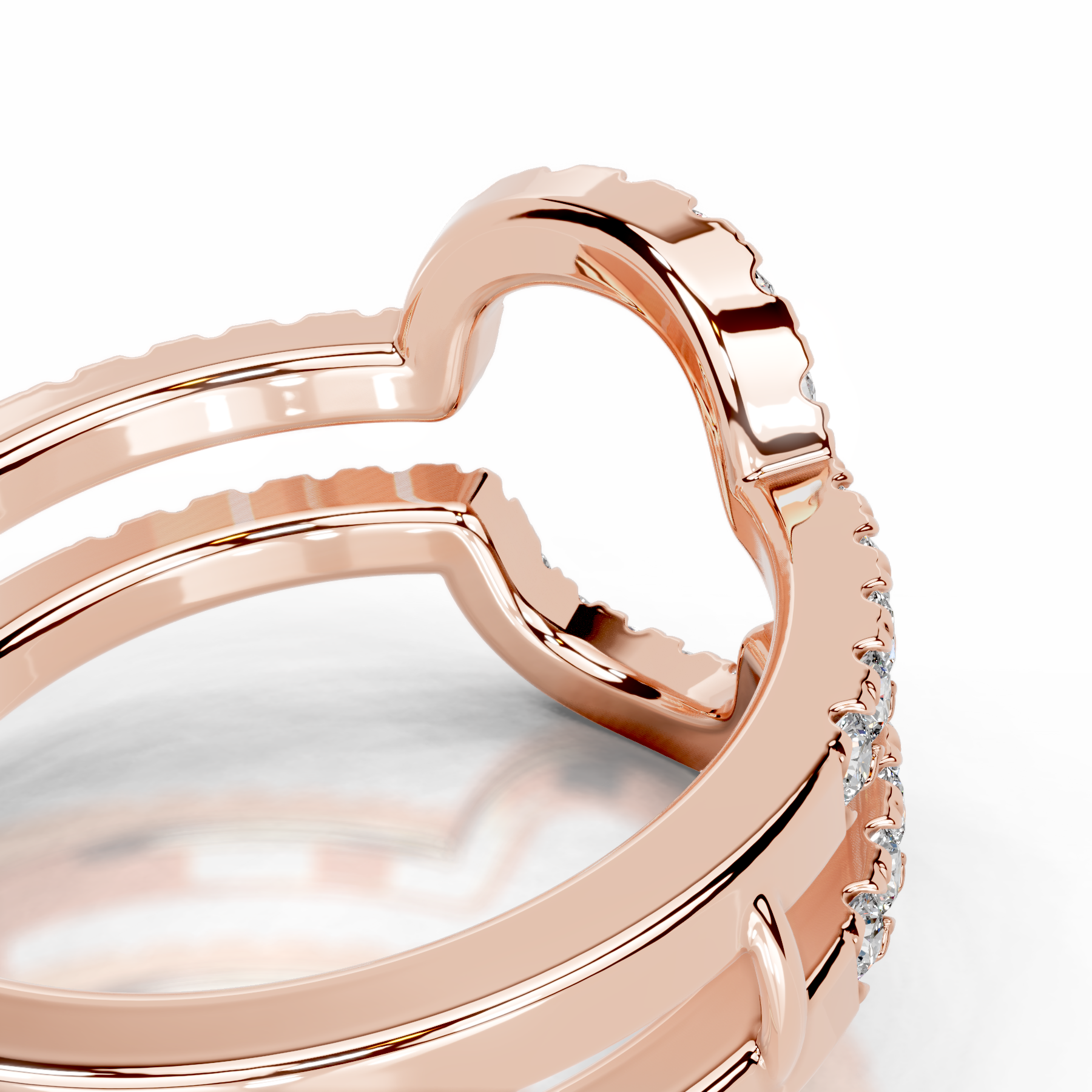 Yana Lab Grown Diamond Wedding Ring (0.50 Carat) -14K Rose Gold、mySite、hinf8tx79
