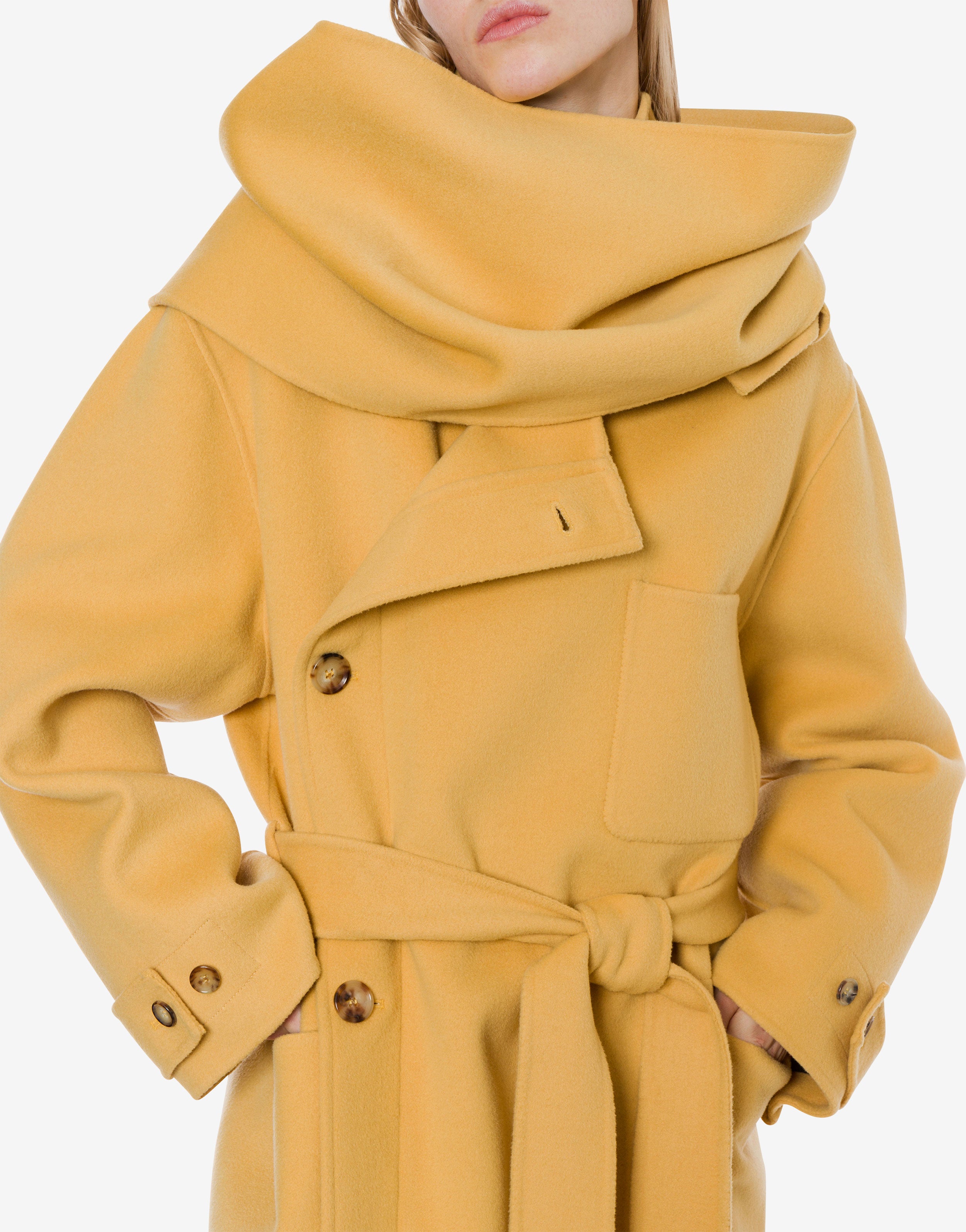 Maxi sciarpa in panno di lana double、mySite、aoinhome