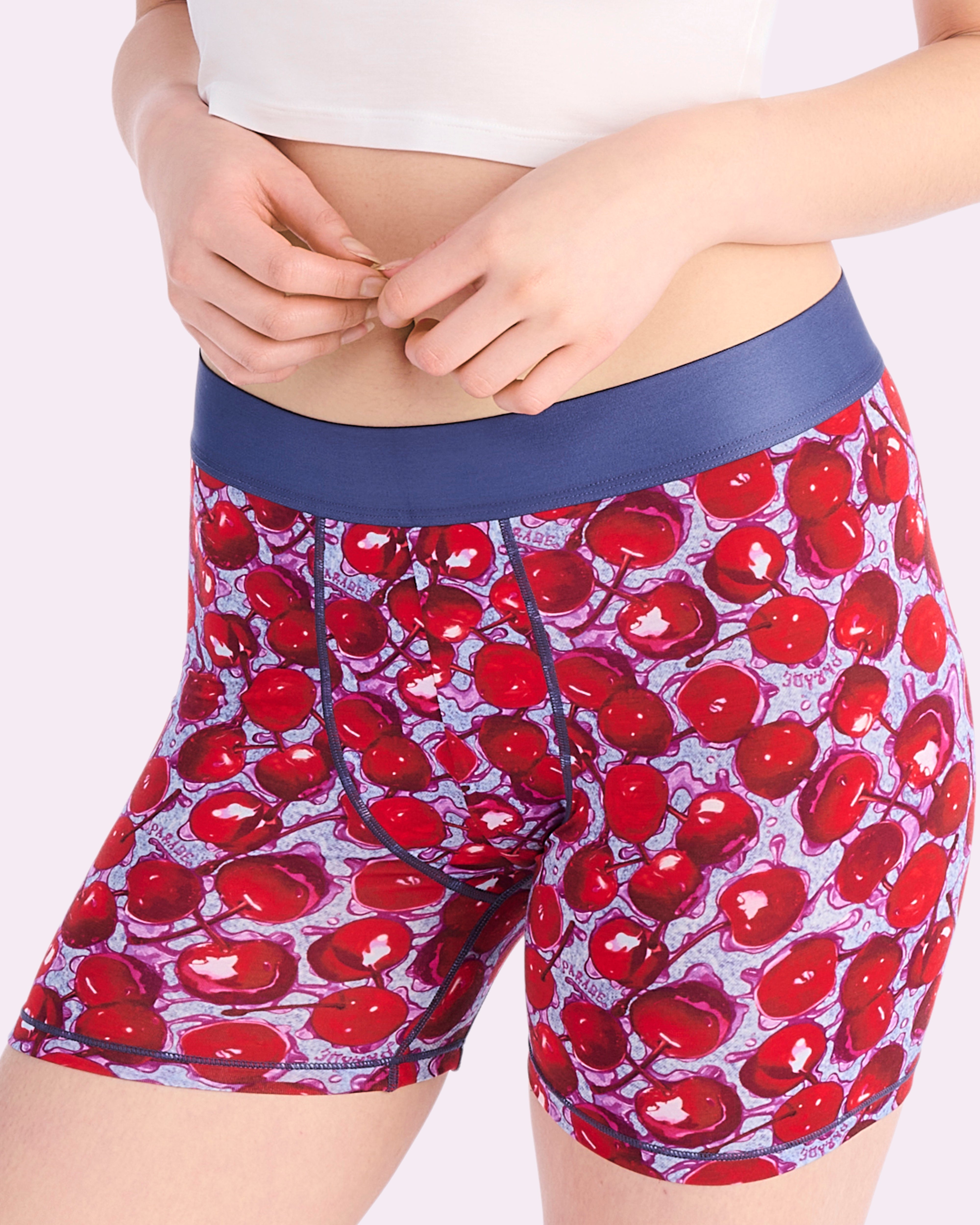Free Comfort Boxer Brief | New:Cotton (Wet Cherries)、mySite、bengalsvssteelers