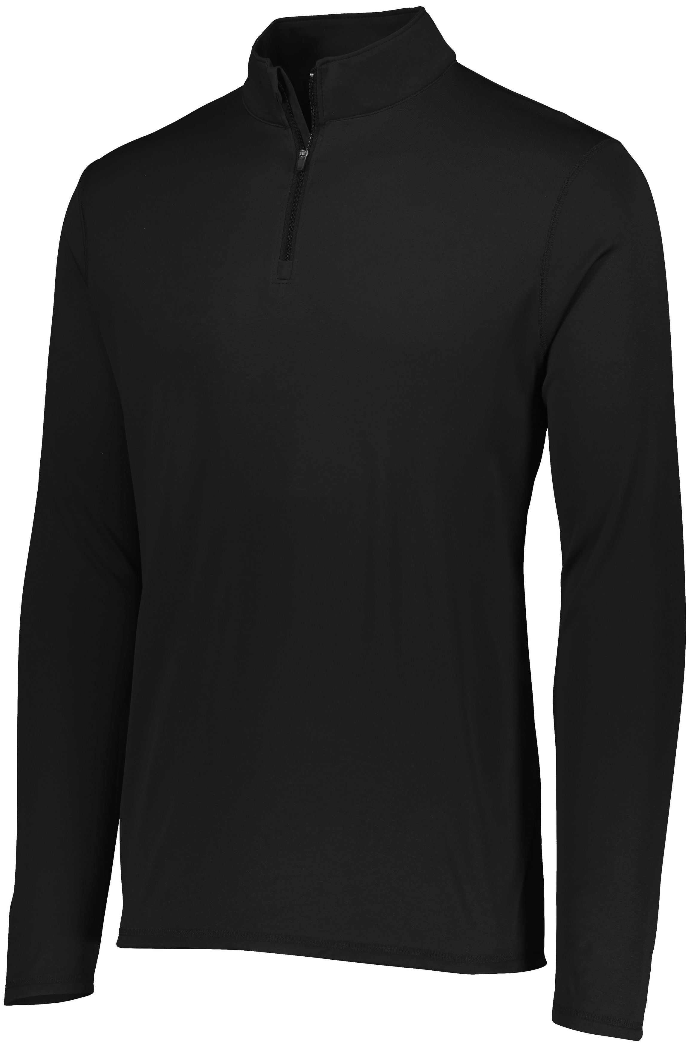Augusta Attain Wicking 1/4 Zip Pullover- Black、mySite、noshort