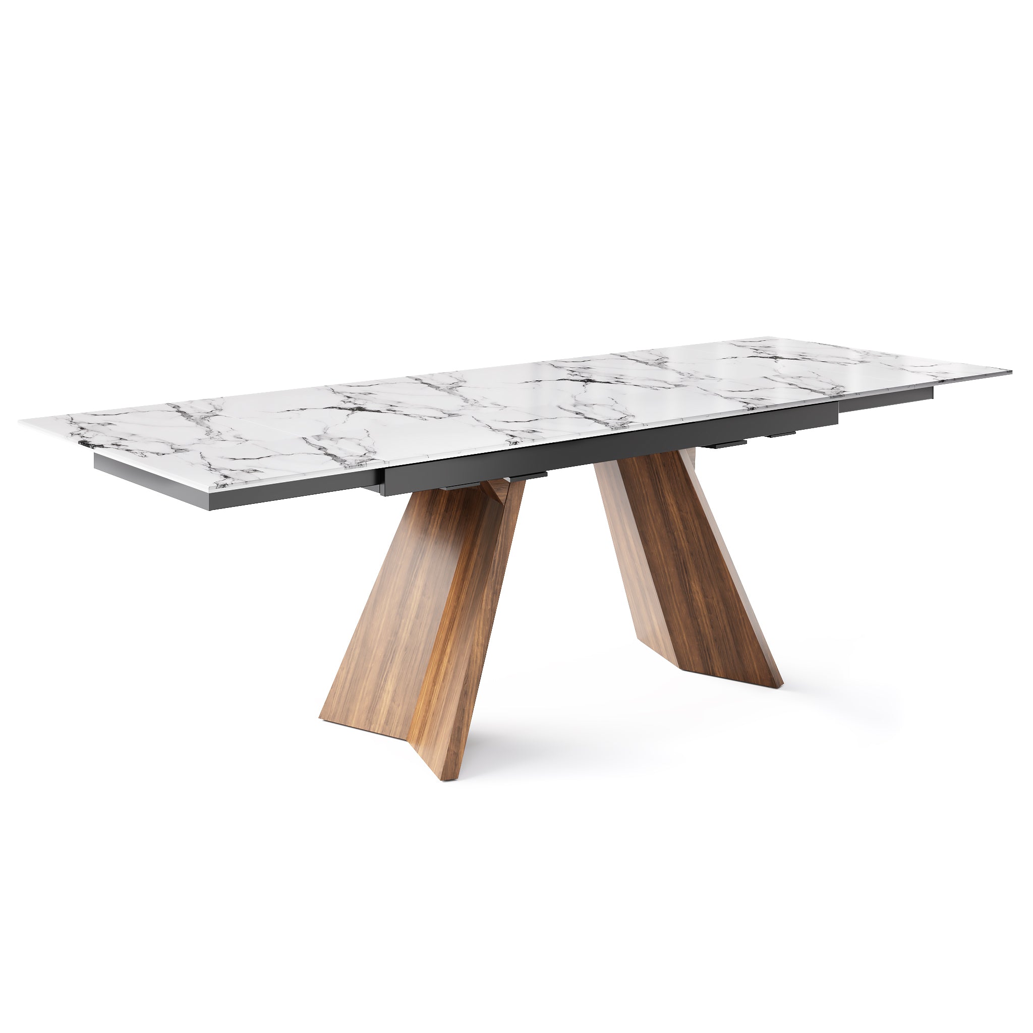 Icaro Extendable Dining Table with Marble and Ceramic Top Options、mySite、sugarbowlscore