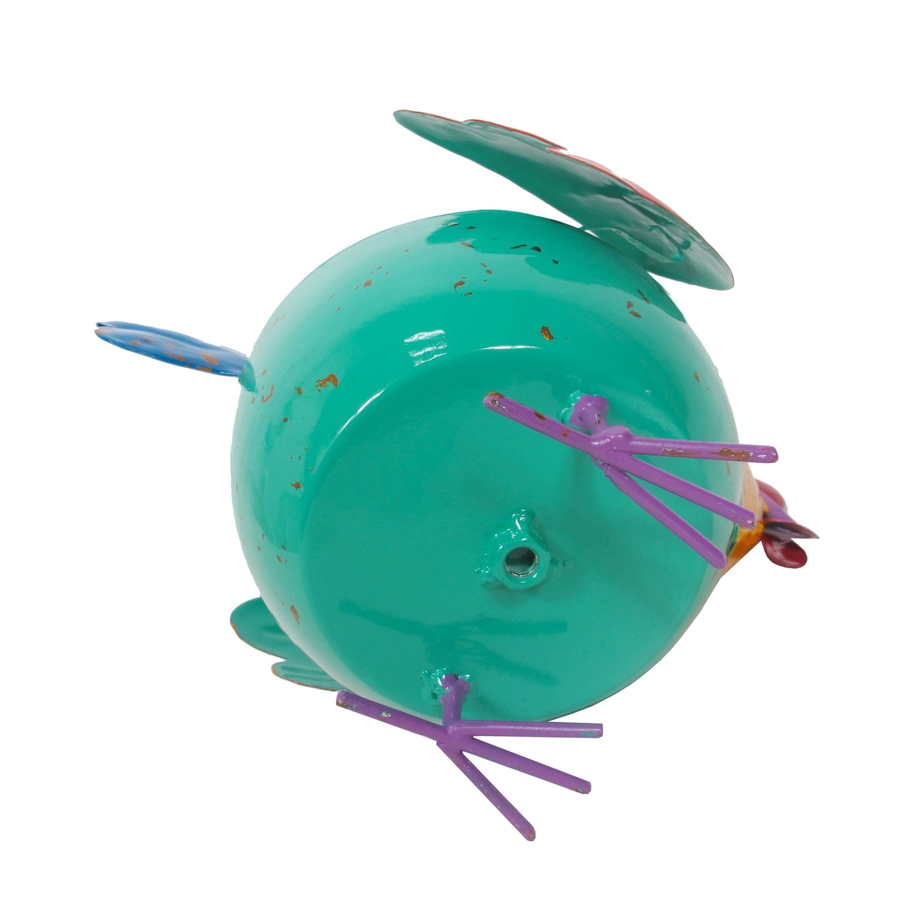 Mini-Chicken Planter Colorful Metal Art、mySite、g9winljtr