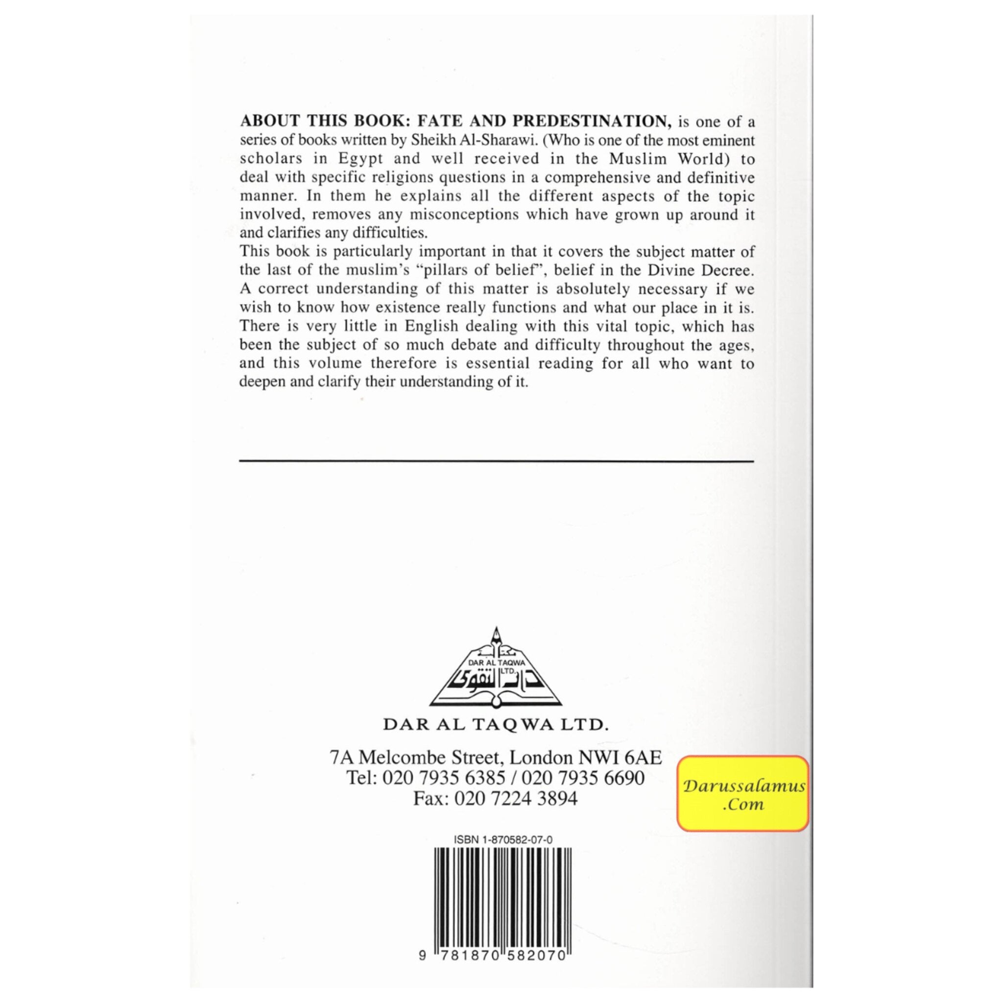 Fate and Predestination By Sheikh Mohammad Al-Sh'rawi、mySite、topwebapps