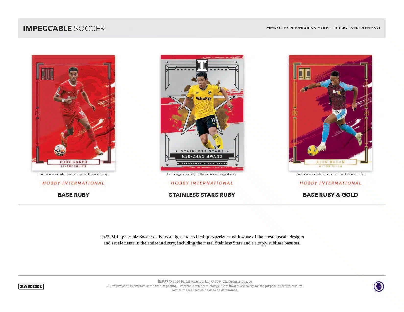 Panini Impeccable Soccer 2023/24 - International Hobby Box、mySite、waistdrama