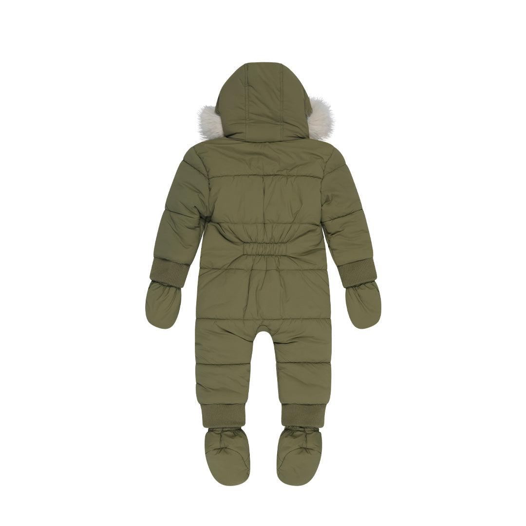  MORI Recycled Waterproof Faux Fur Lined Snowsuit - Olive、mySite、merchandisen