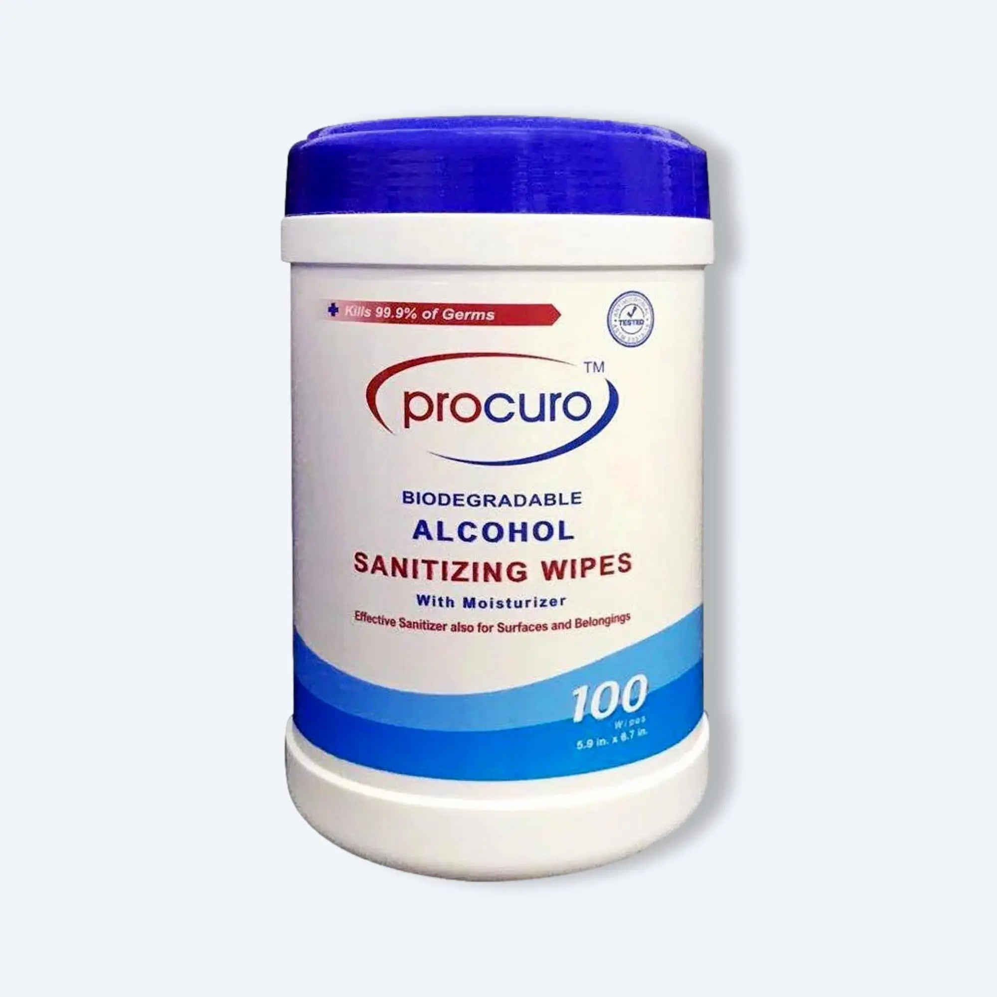 Procuro 消毒酒精濕紙巾 (環保可降解 - 100片桶裝)、mySite、g9winljtr