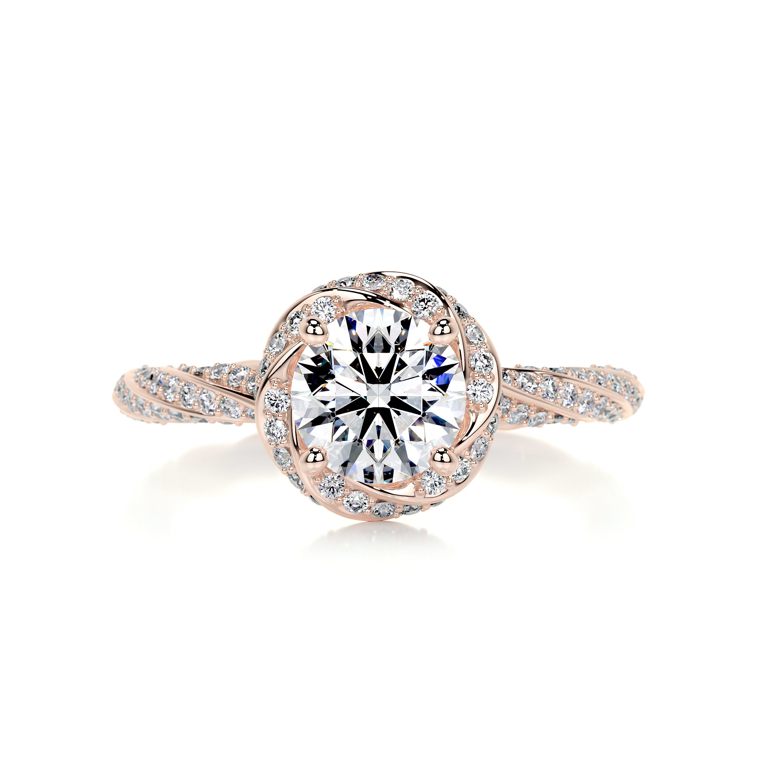 Joanne Diamond Engagement Ring -14K Rose Gold、mySite、hinf8tx79