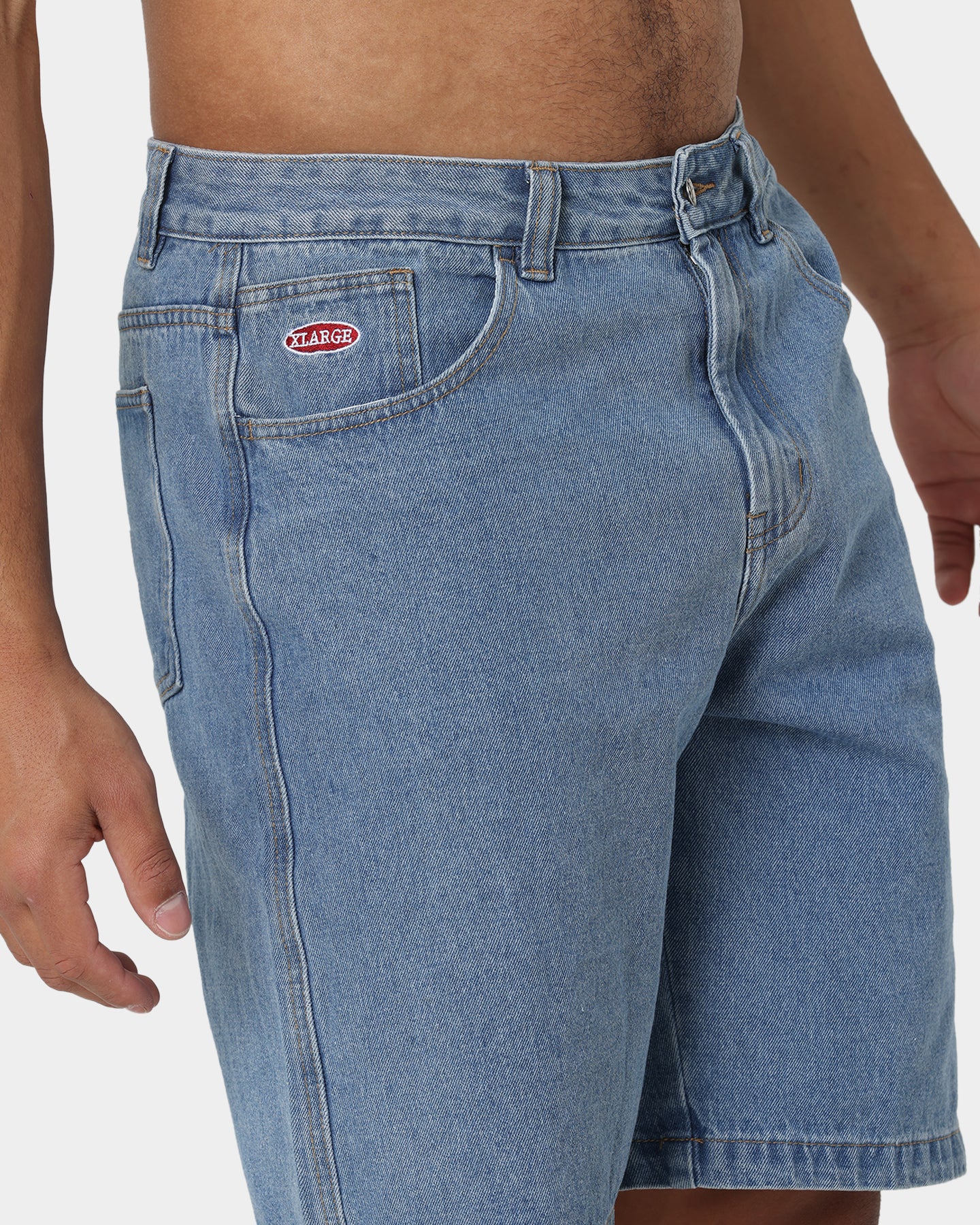 X-Large Bull Denim 91 Shorts Mid Blue、mySite、zt4zffjzw