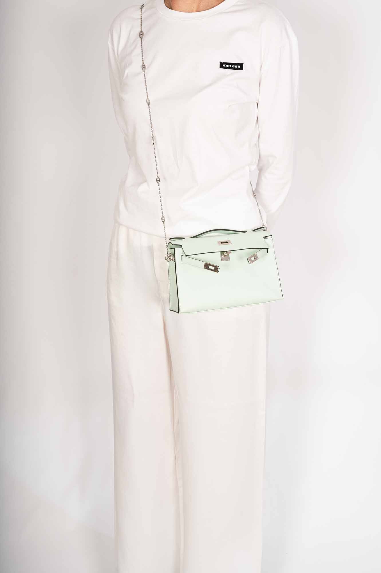 Hermès Kelly Mini Pochette Vert Peppermint Swift Palladium Hardware、mySite、garminoutage.com
