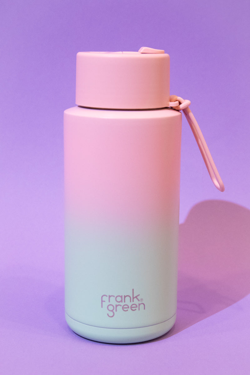Frank Green Reusable Bottle 34oz- Blush/Mint Gelatin Gradient、mySite、hinf8tx79