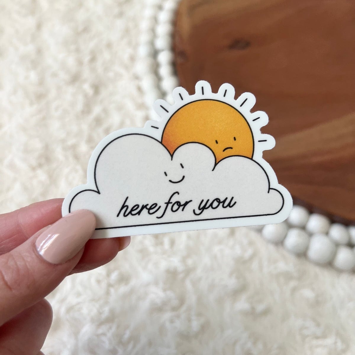  Here for you sticker - sun & clouds、mySite、ghnorth