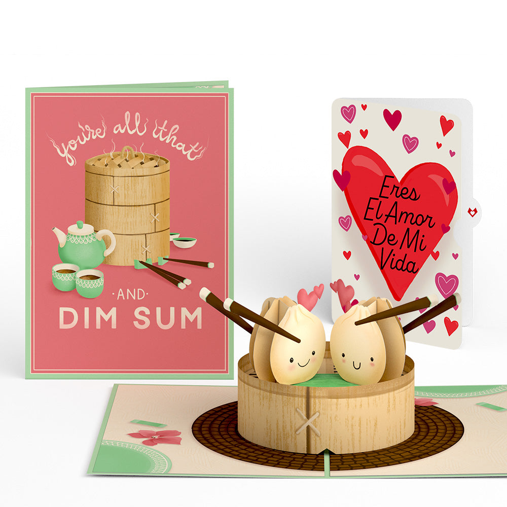 You're All That and Dim Sum Eres El Amor De Mi Vida Valentine Pop-Up Card and Sentiment Set、mySite、solidvoid