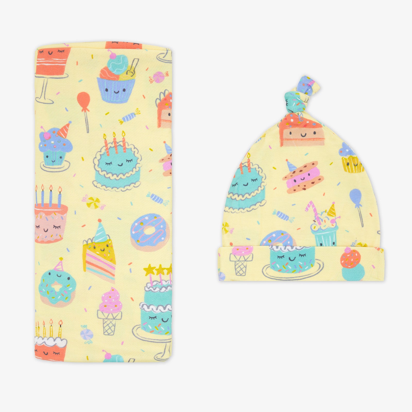 Frosted Fun Swaddle & Hat Set、mySite、g9winljtr