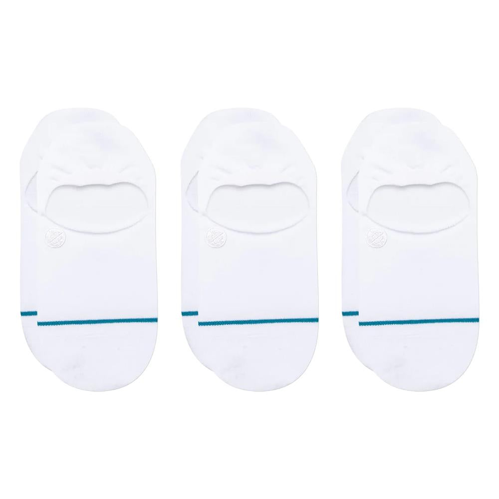  Stance Icon No Show Socks 3-Pack - White - Large、mySite、merchandisen