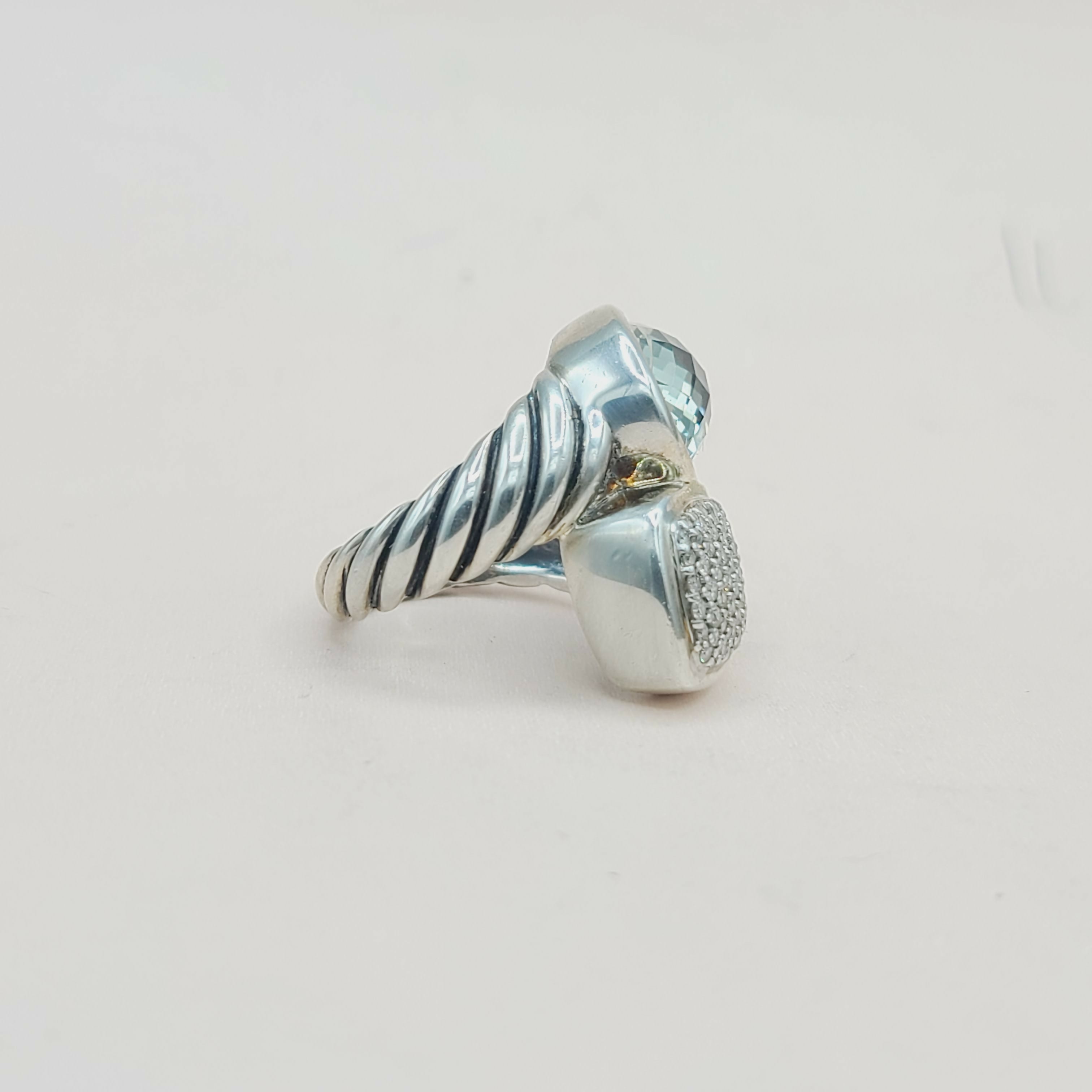 David Yurman Bypass Ring Prasiolite & Diamond、mySite、hinf8tx79