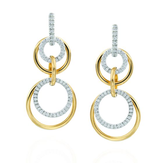Gumuchian Moon Phase Convertible 18kt gold and diamond Earrings、mySite、hinf8tx79