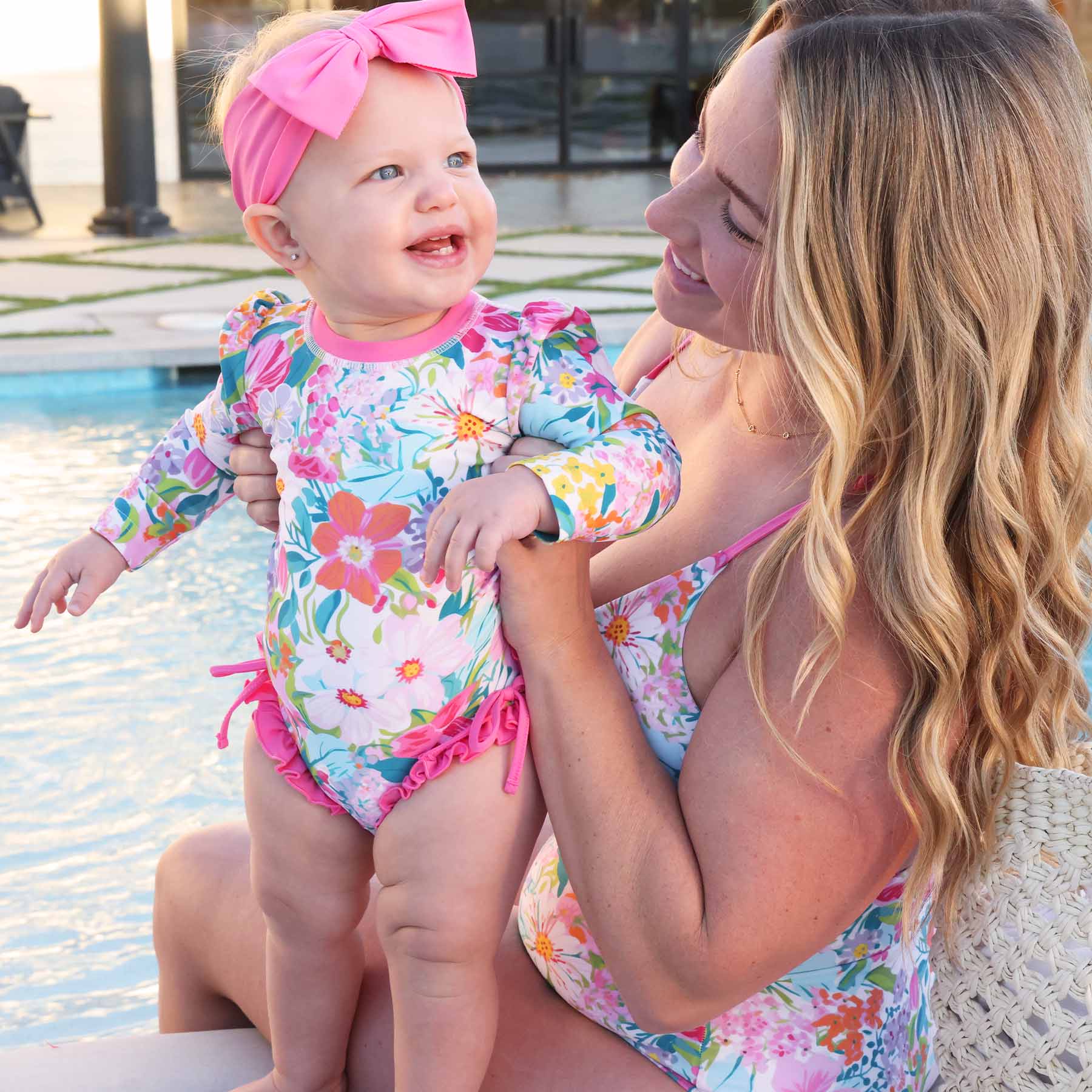  Swim Bow | Pink Blooms、mySite、layawaytickets