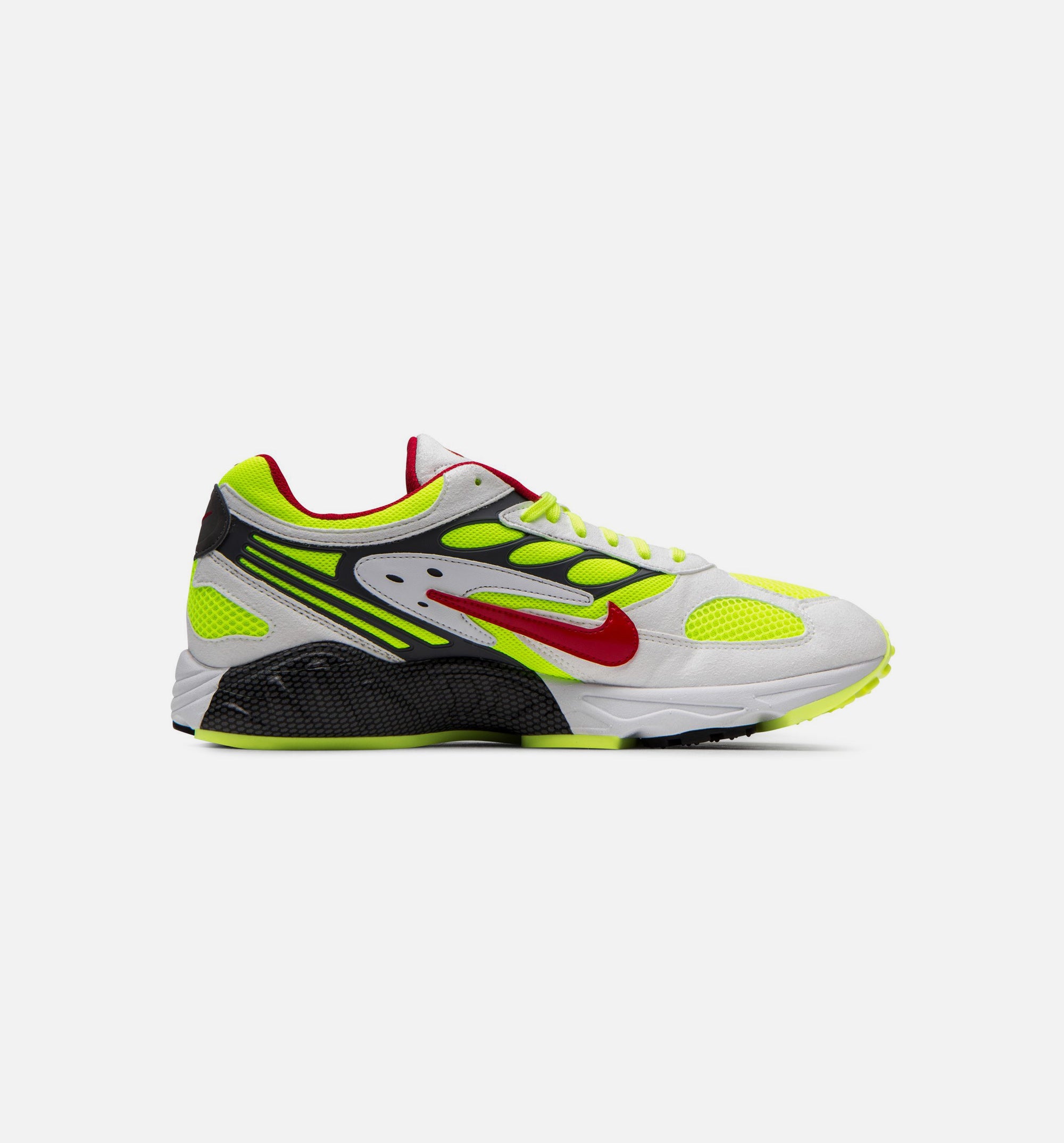 Air Ghost Racer Mens Running Shoe - White/Neon Yellow/Atom Red/Dark Grey、mySite、dreamappss