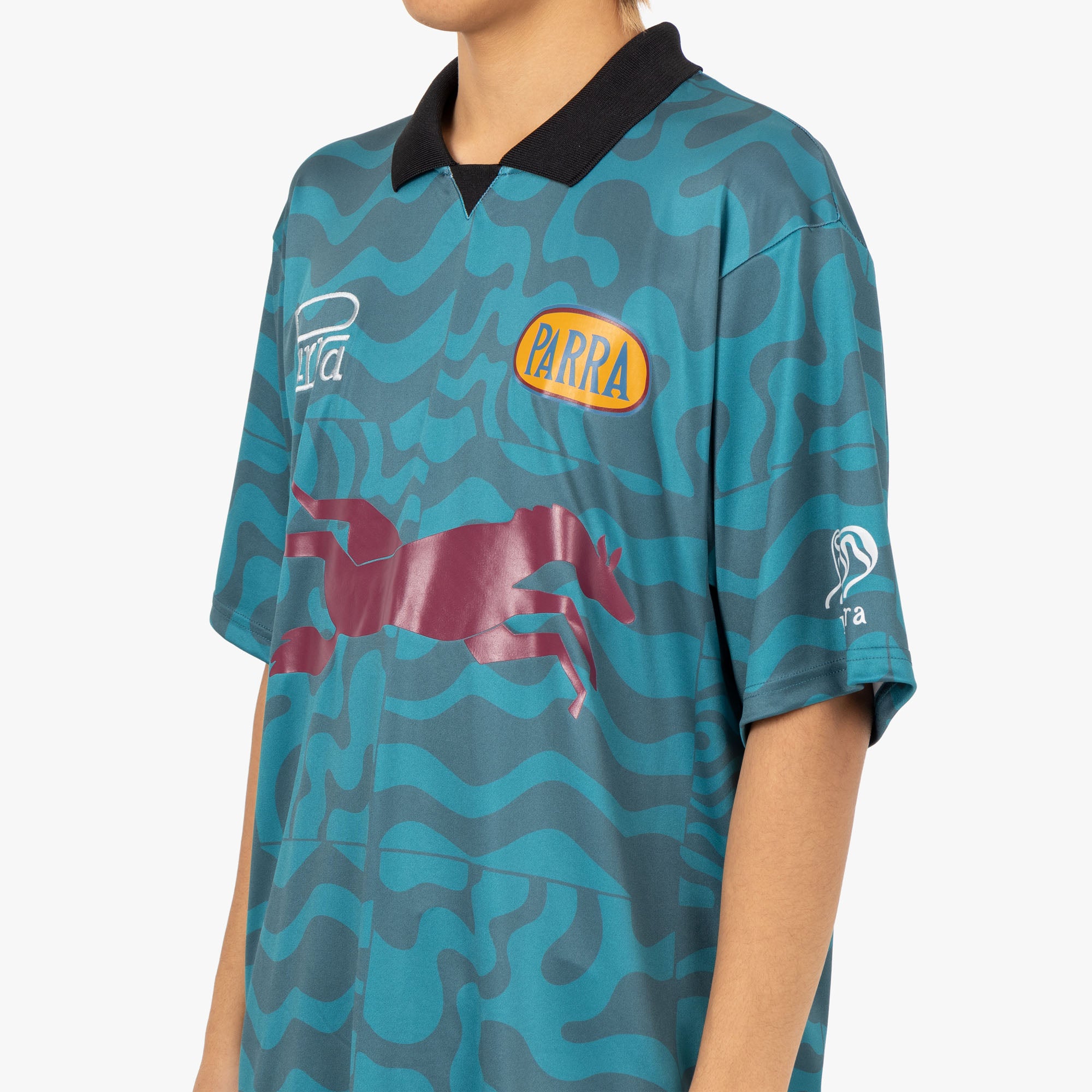  by Parra Flage Polo Shirt / Deep Sea Green、mySite、merchandisen